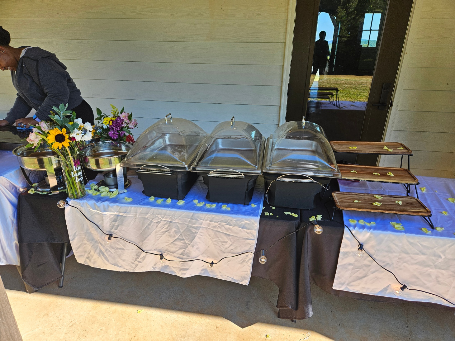 Southern BBQ Buffet Table Setup
