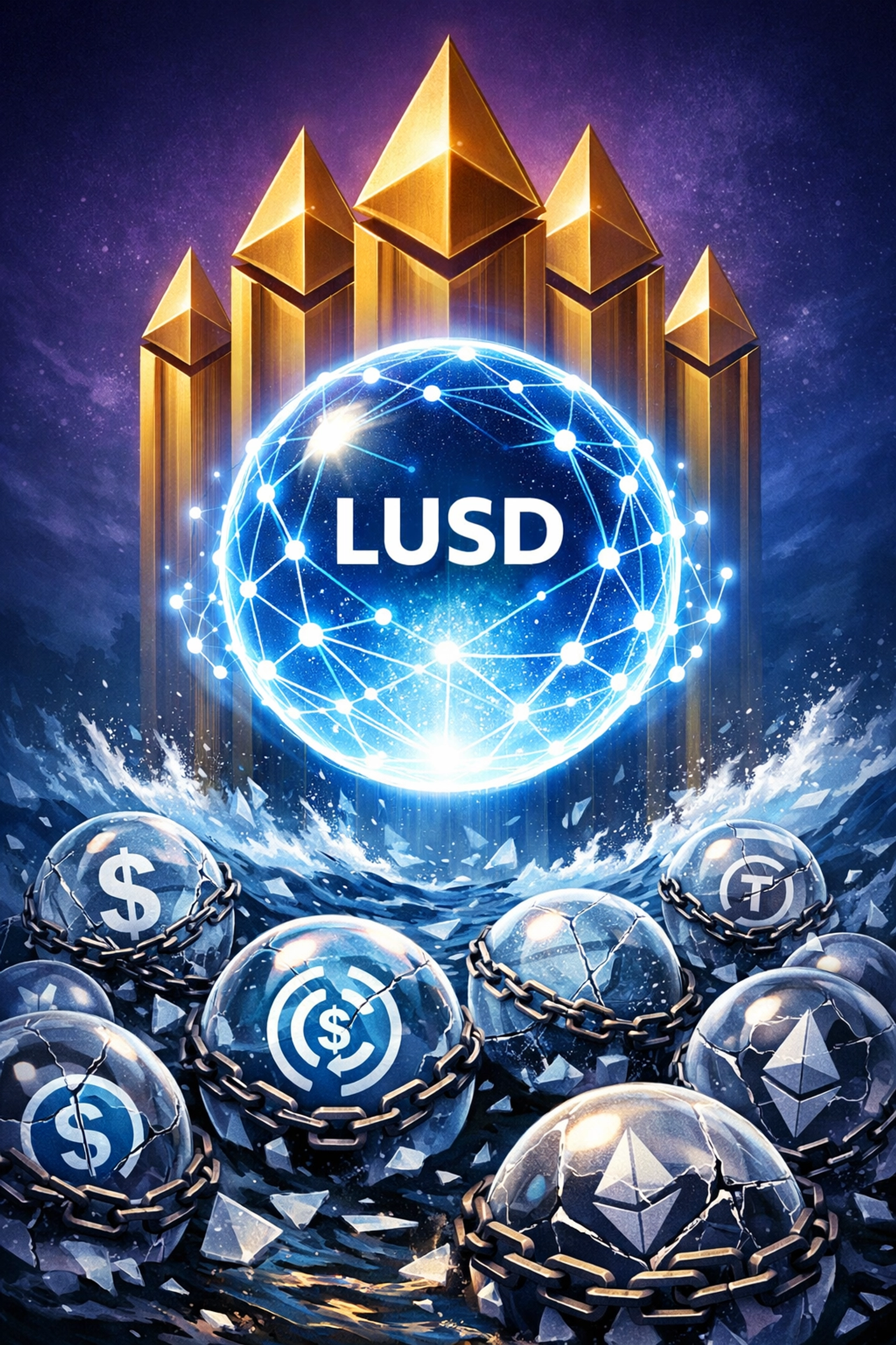 LUSD decentralized stablecoin compared to centralized alternatives showing financial sovereignty benefits