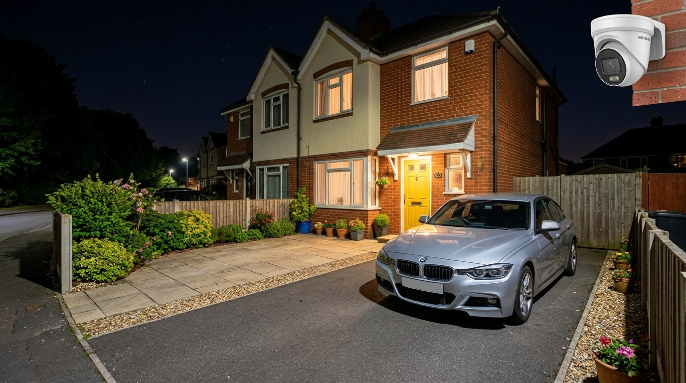 Hikvision ColorVu technology demonstration at night