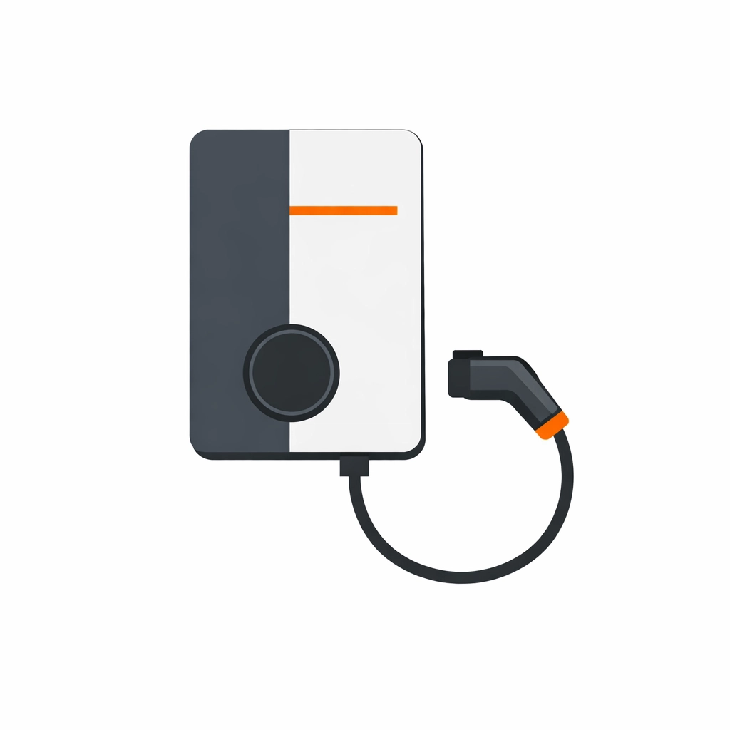 Moderne Wallbox Ladestation als Beispiel für professionelle Elektroinstallationen in Wien.