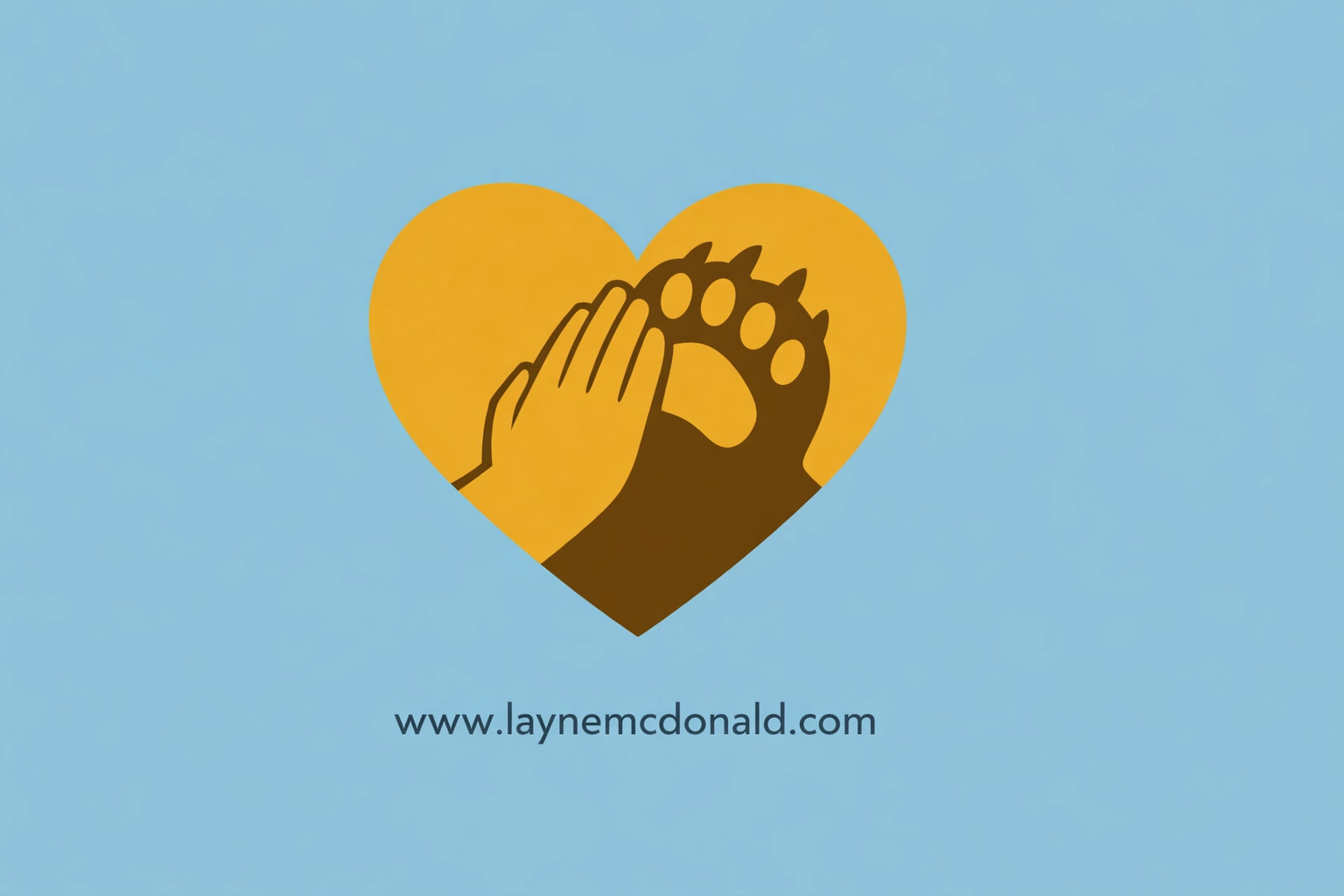 Illustration of joined human and bear hands in a heart, symbolizing family love and leadership.