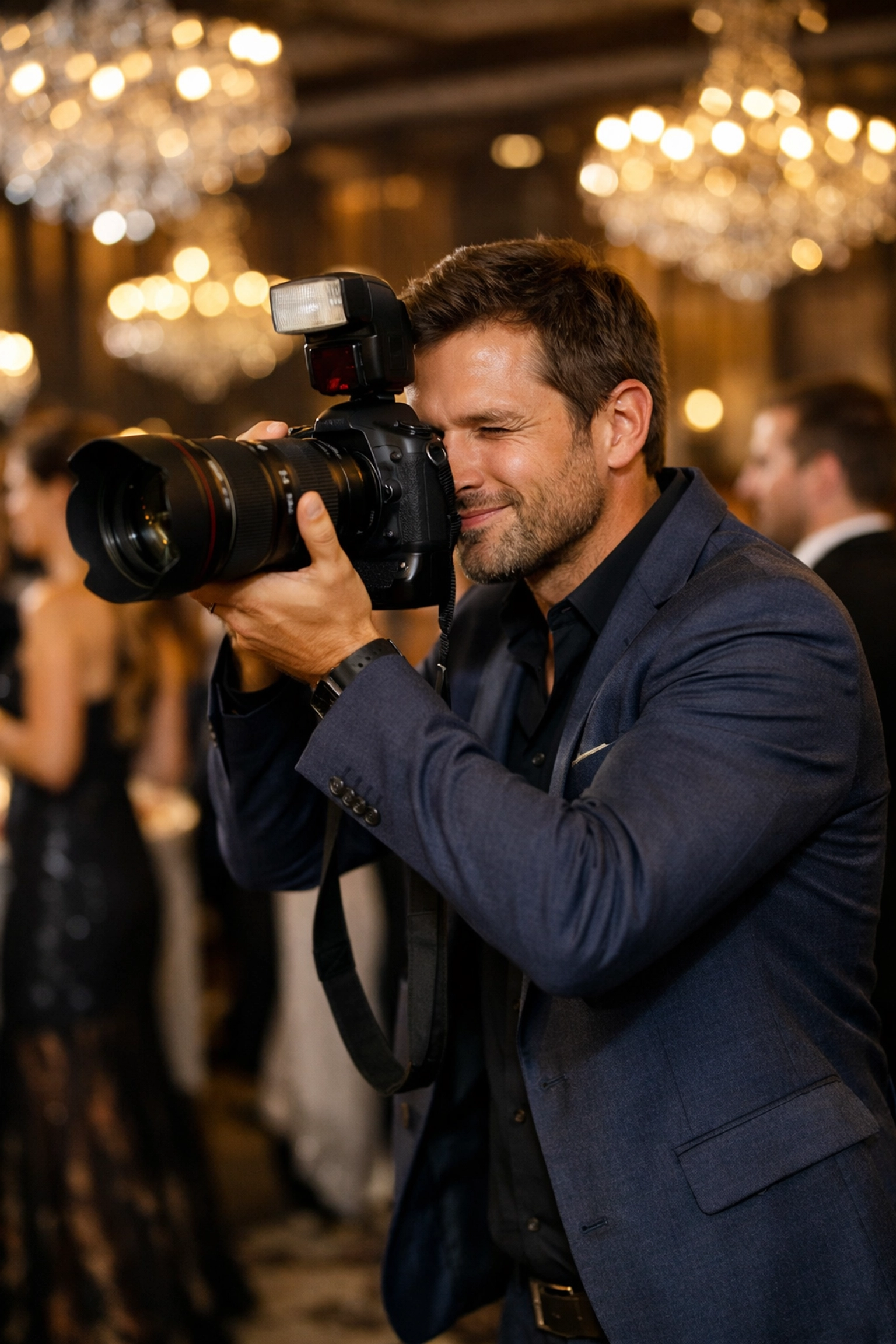 The Ultimate Guide to Professional File Compression: Speed Up Your Workflow With Pixel-Shrink.com 3 Atlanta event photographer capturing a gala, illustrating the need for professional file compression.