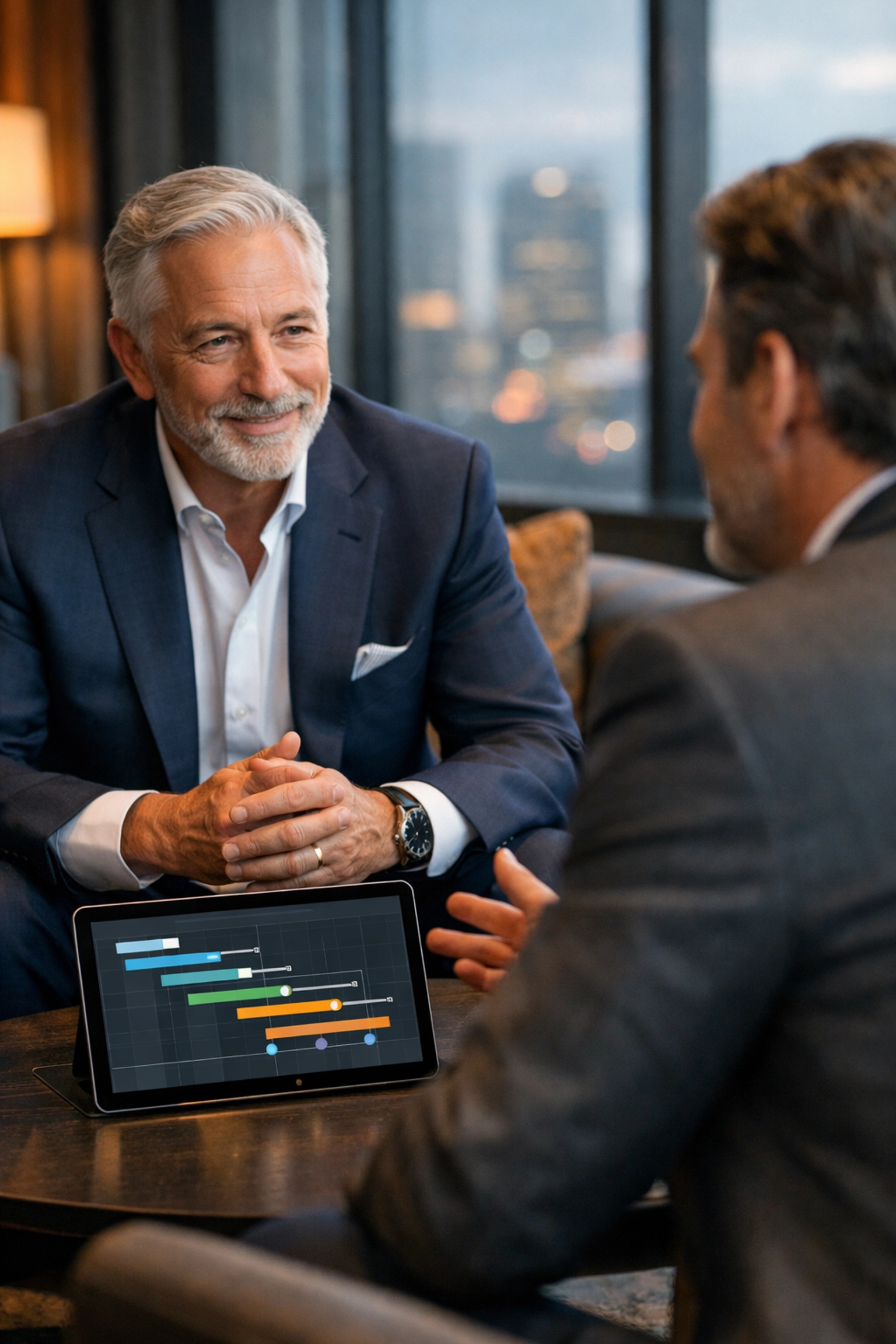 A strategic media consulting partnership discussing global innovation and digital business roadmaps.