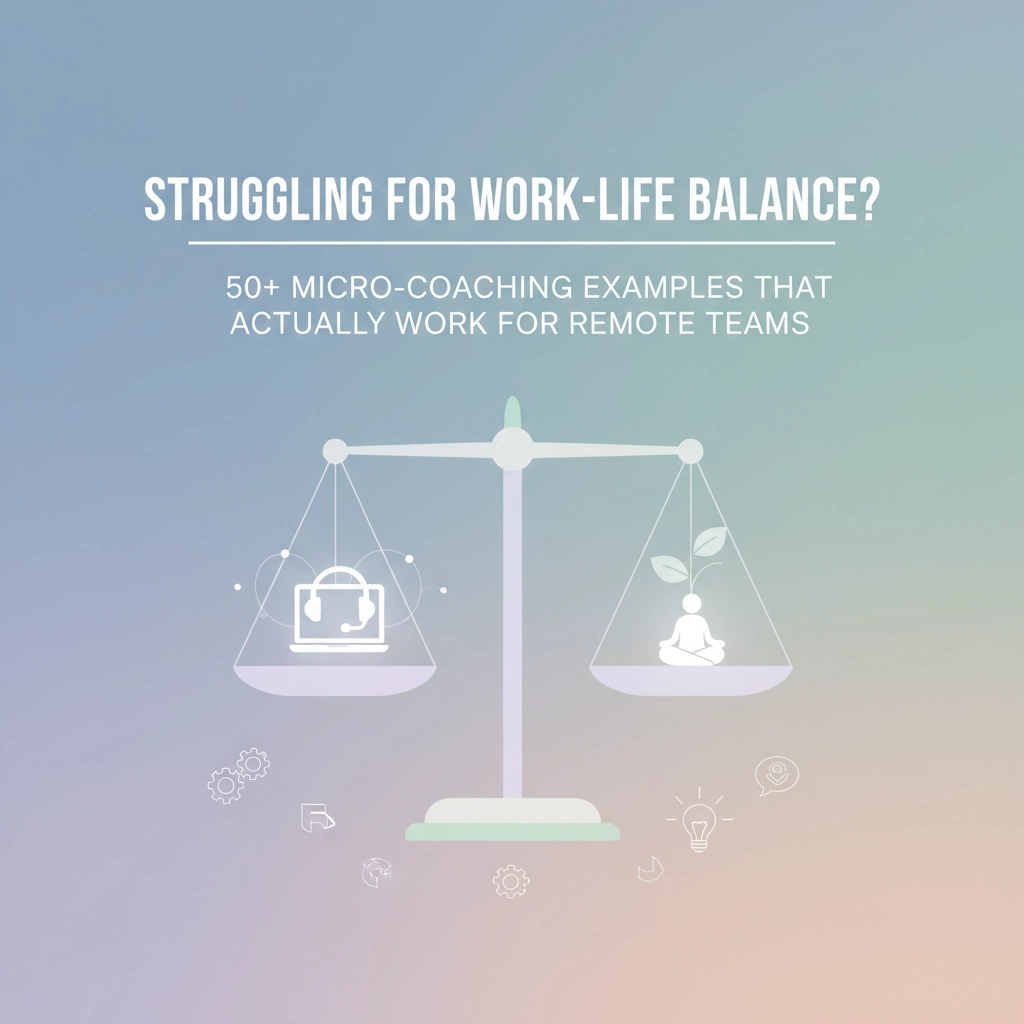 Struggling For Work-Life Balance? 50+ Micro-Coaching Examples That Actually Work for Remote Teams