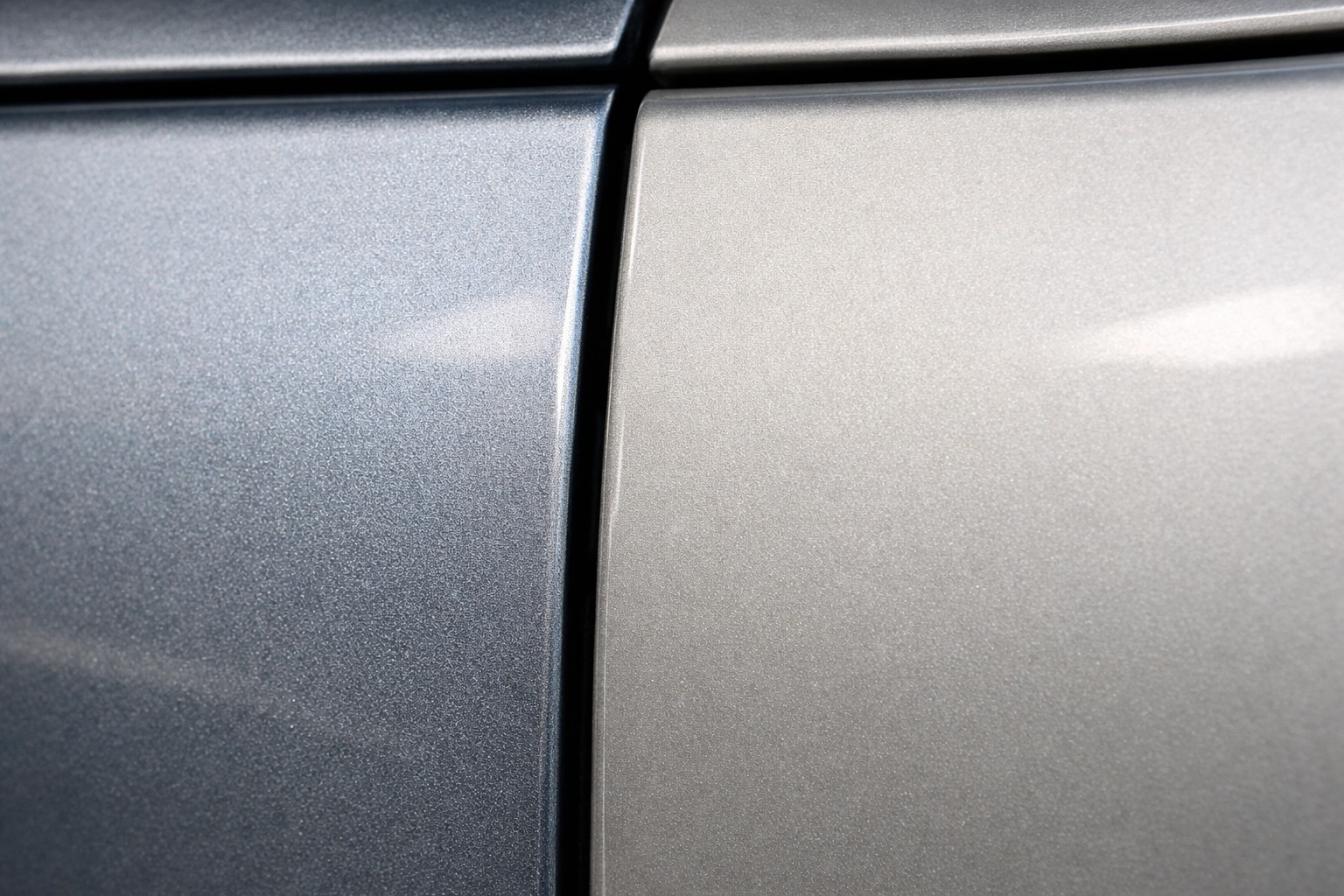 Mismatched paint on adjacent body panels