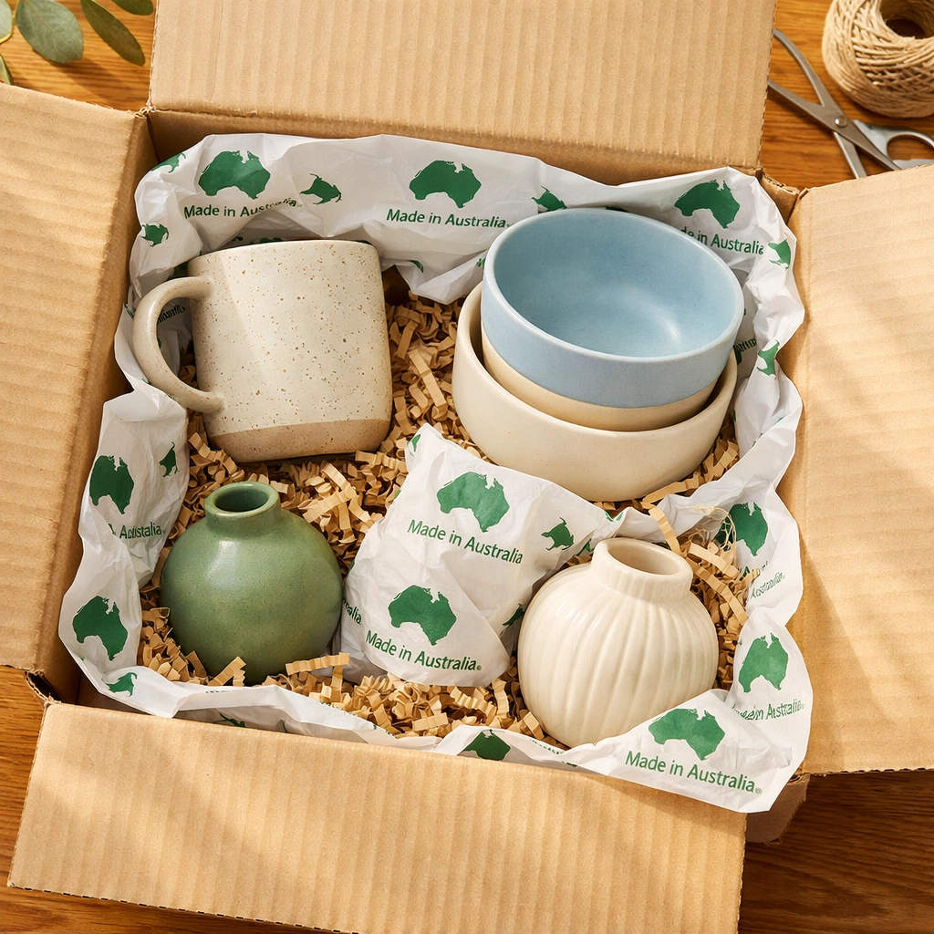 Safely packed wholesale ceramic homewares from Australian supplier with protective packaging