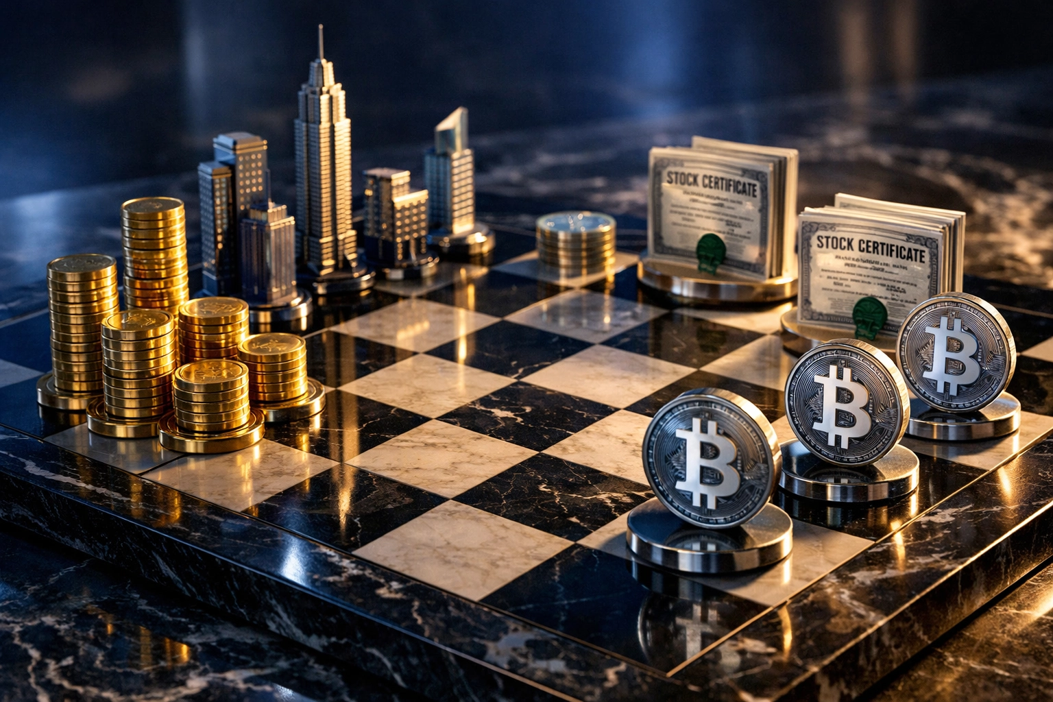 Strategic asset diversification across stocks, real estate, crypto, and commodities