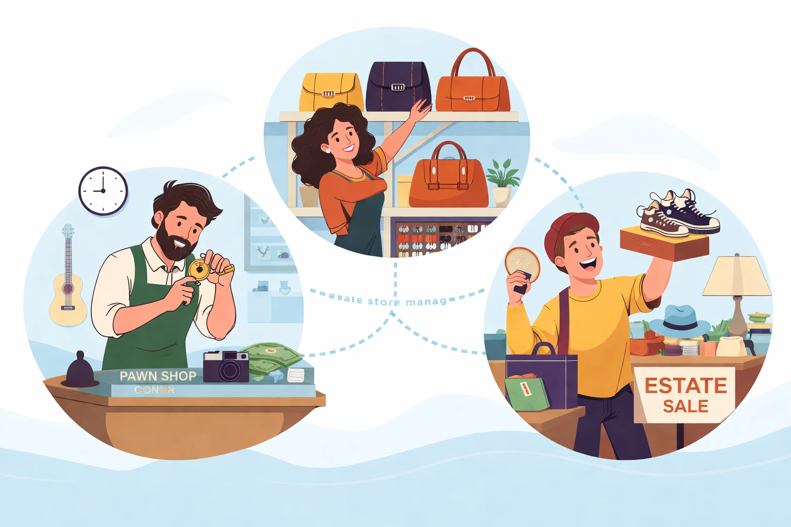 Pawn shop owners, resale store managers, and thrifters using luxury authentication services