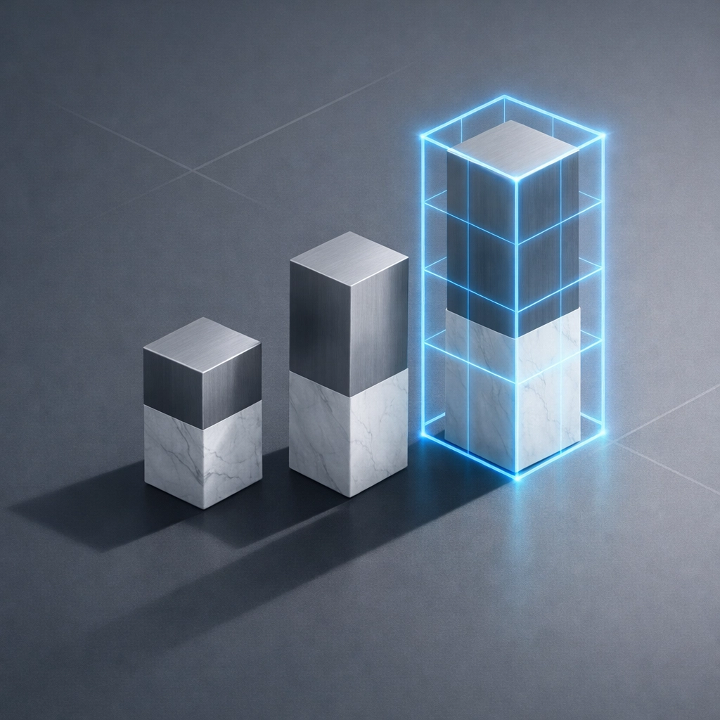 A tiered vendor risk management model highlighting critical vendor security with a digital grid.