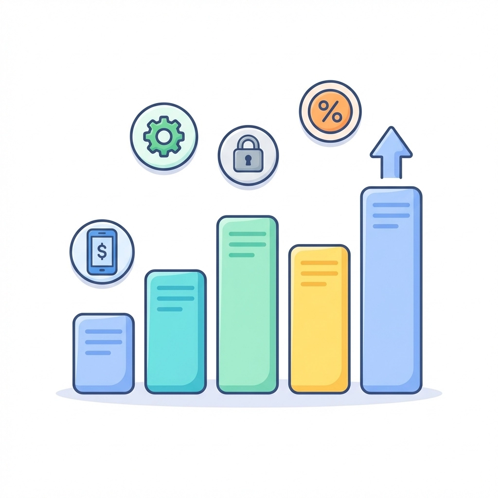 Stack of invoices and bills visualizing accumulating hidden costs in so-called free MMS marketing programs.