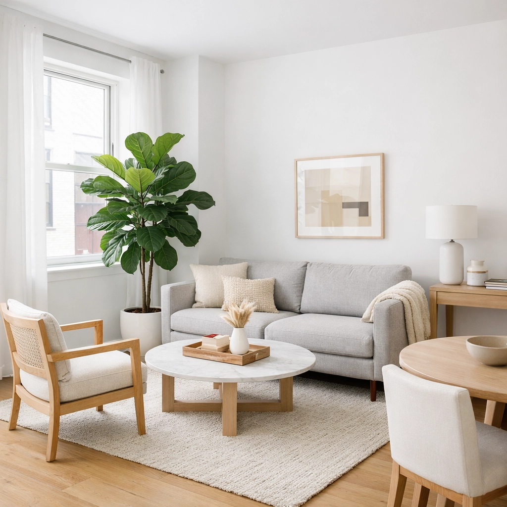 Renovated Philadelphia apartment interior highlighting the high-quality finish of a DSCR loan project.