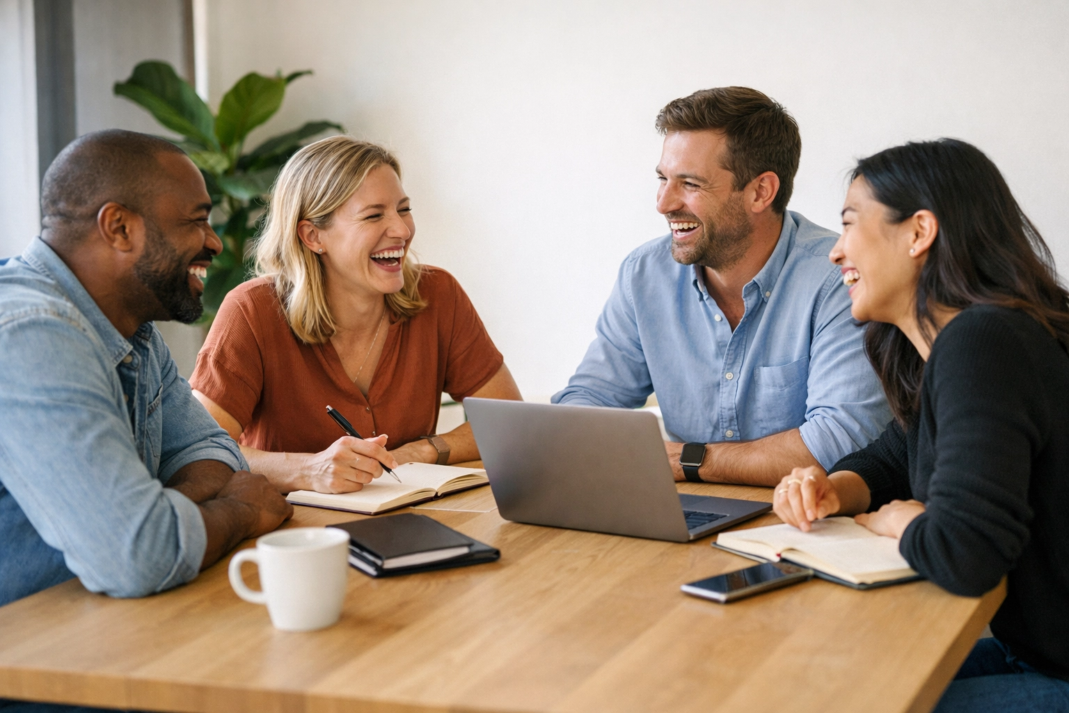 A team using ServiceNow consulting services to drive organizational change and platform adoption.