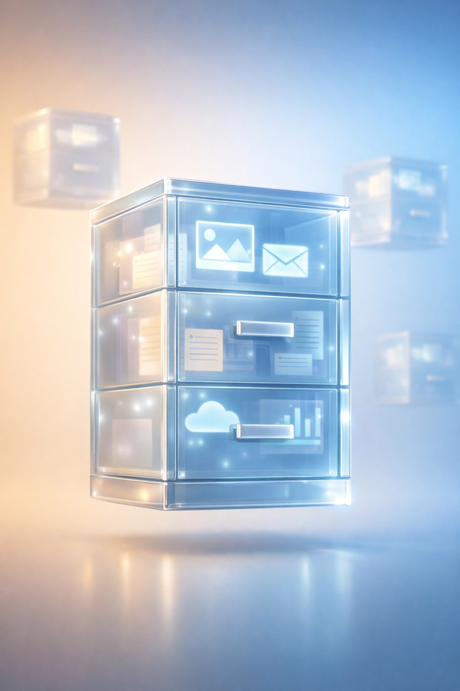 Secure storage of digital documents and photos in estate planning