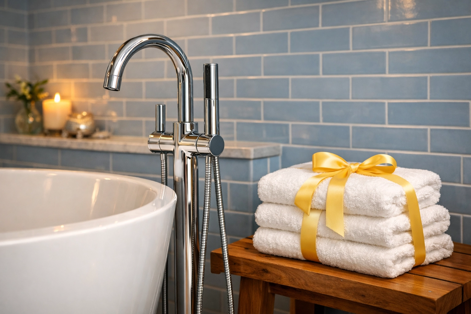 Polished luxury master bathroom results from expert residential cleaning Massachusetts.