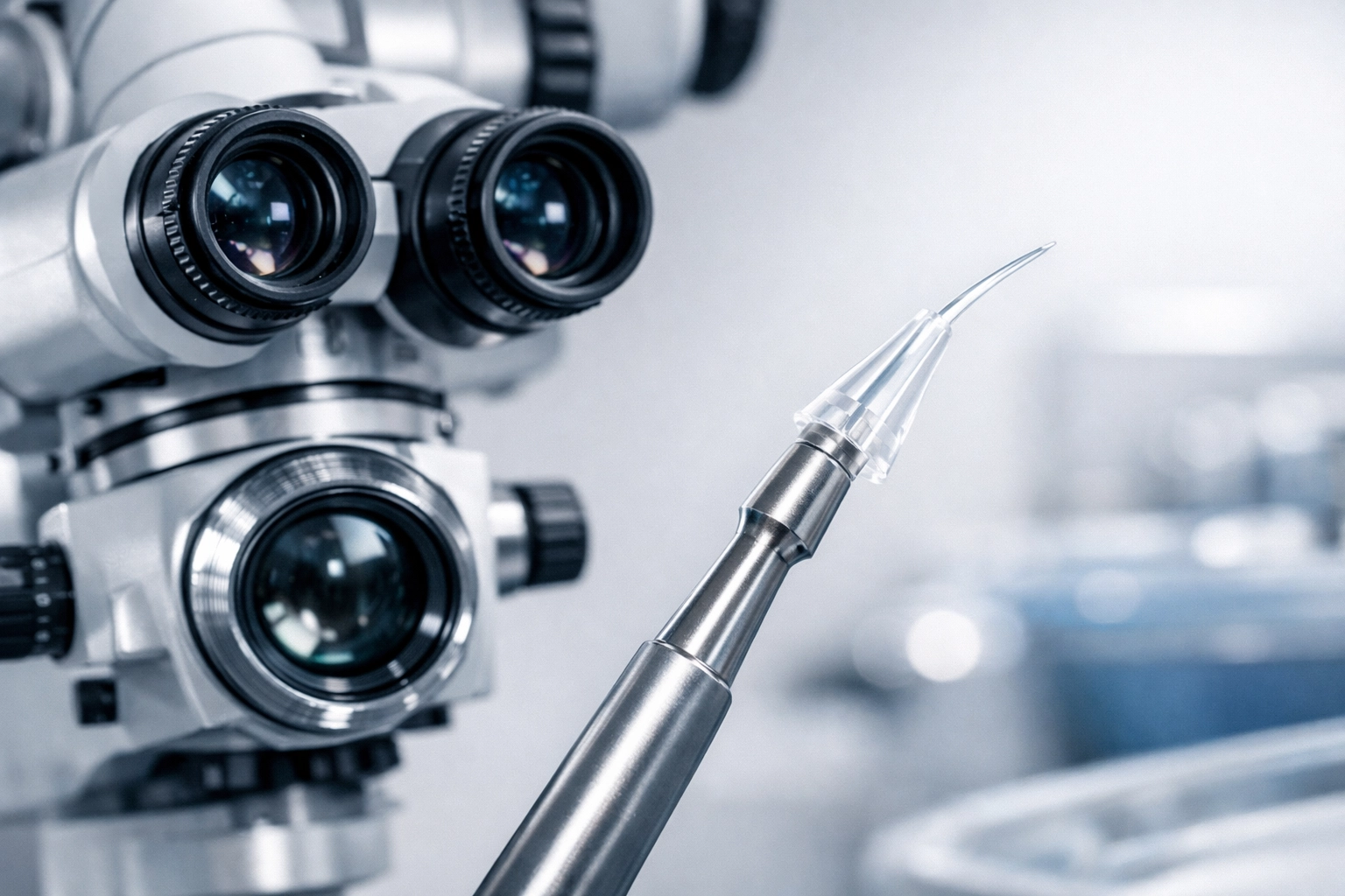 Close-up of professional microsuction equipment for safe and effective ear suction in Perth.