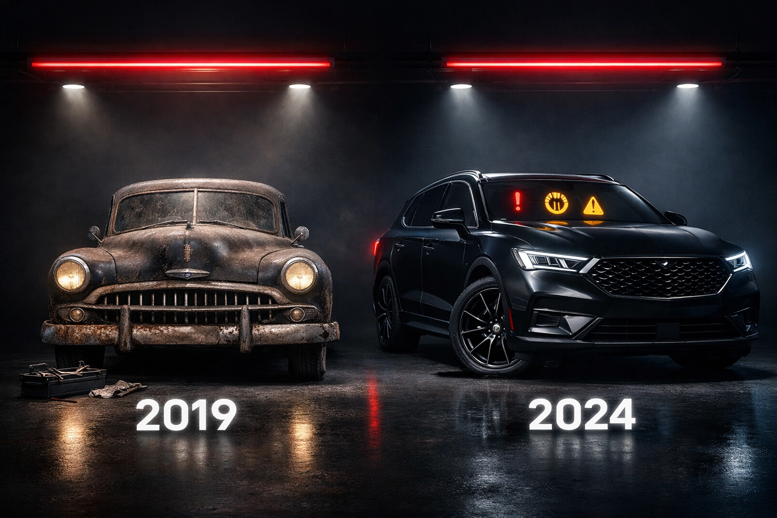 Two cars side by side showing maintenance matters more than age for website longevity