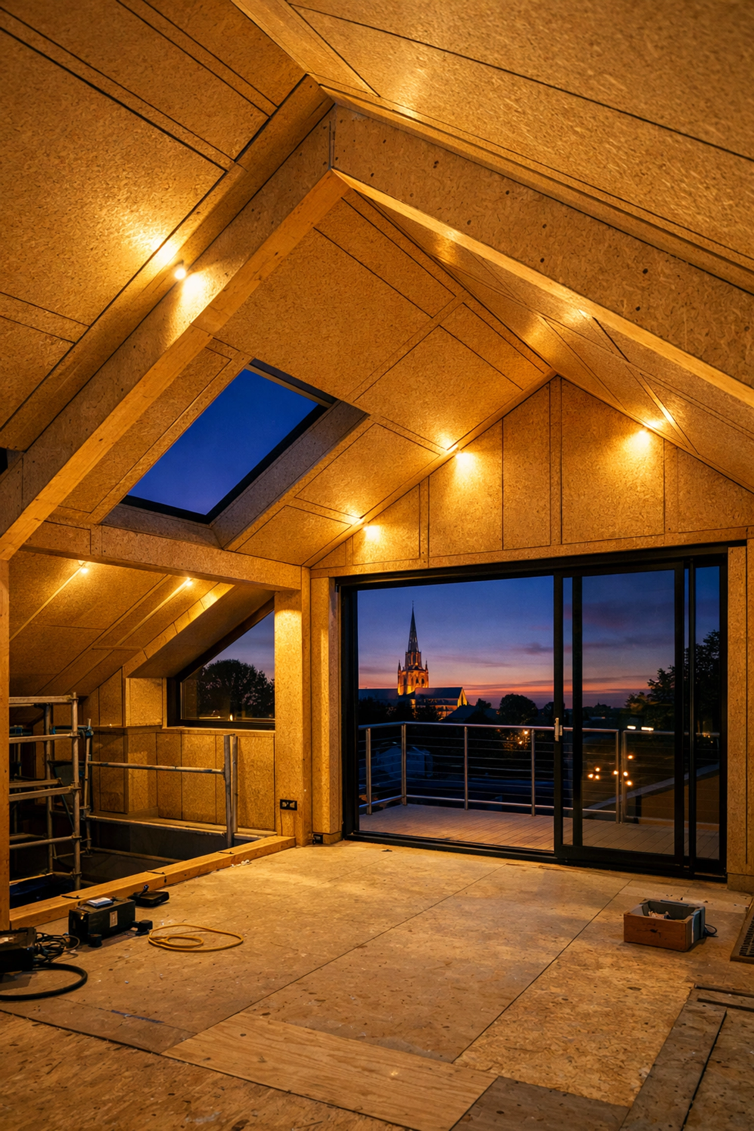 Energy-efficient loft conversion in Chichester using high-performance Structural Insulated Panels (SIPs).