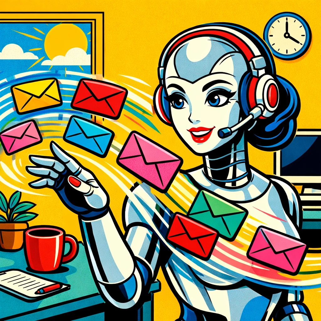 AI virtual assistant for business managing emails and customer support tasks automatically.