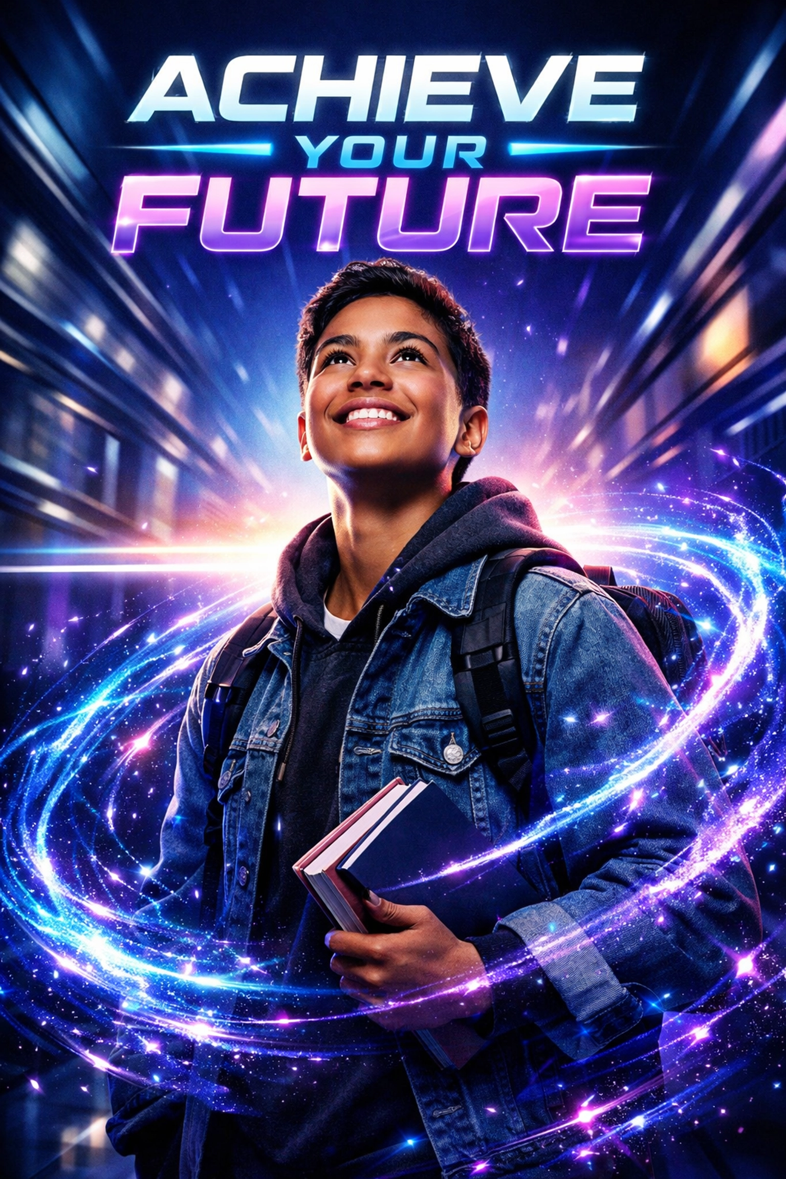 Smiling student confident in their future after using immersive learning experiences for careers.