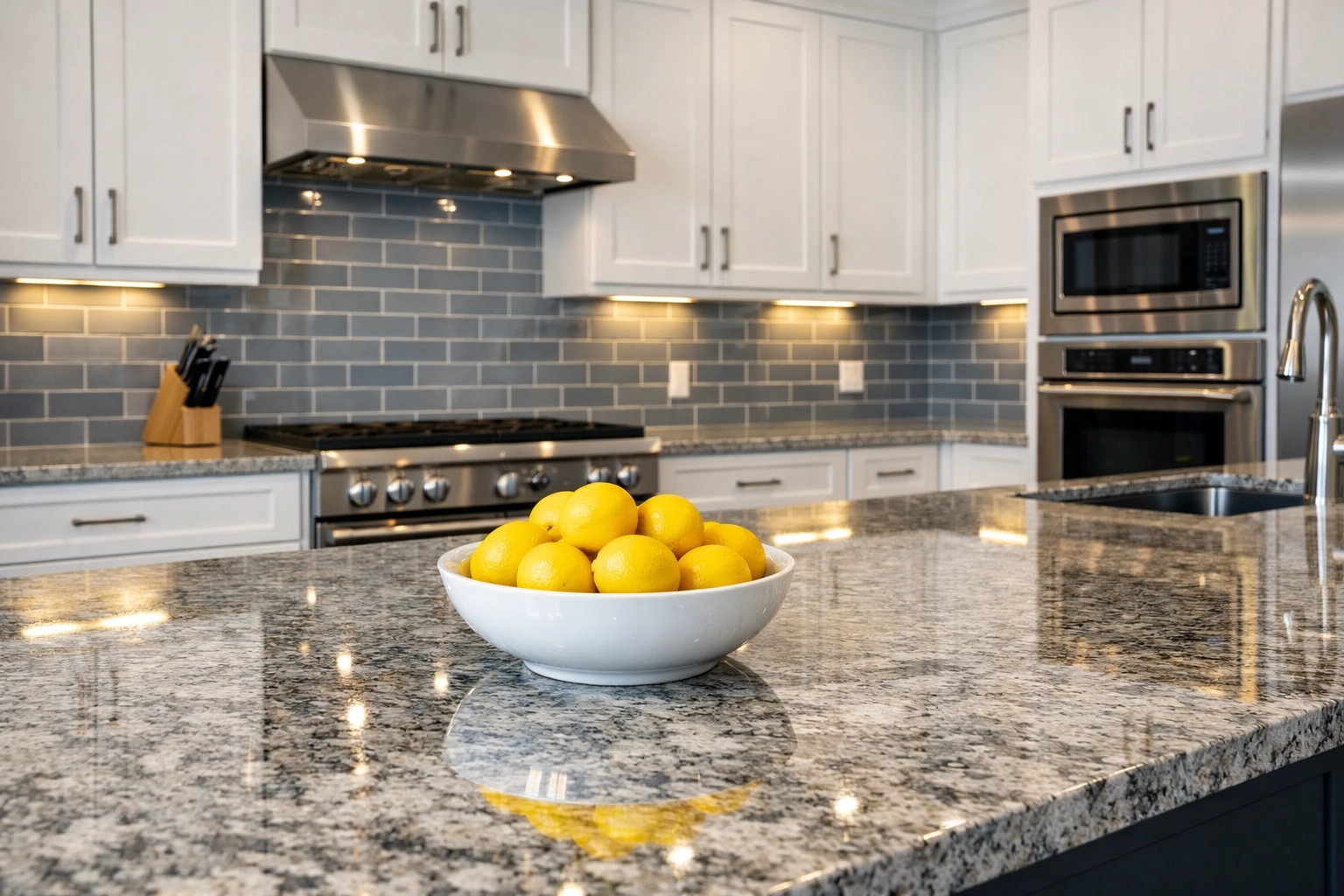 Spotless luxury kitchen showcasing deep cleaning from professional house cleaning services in Tewksbury.