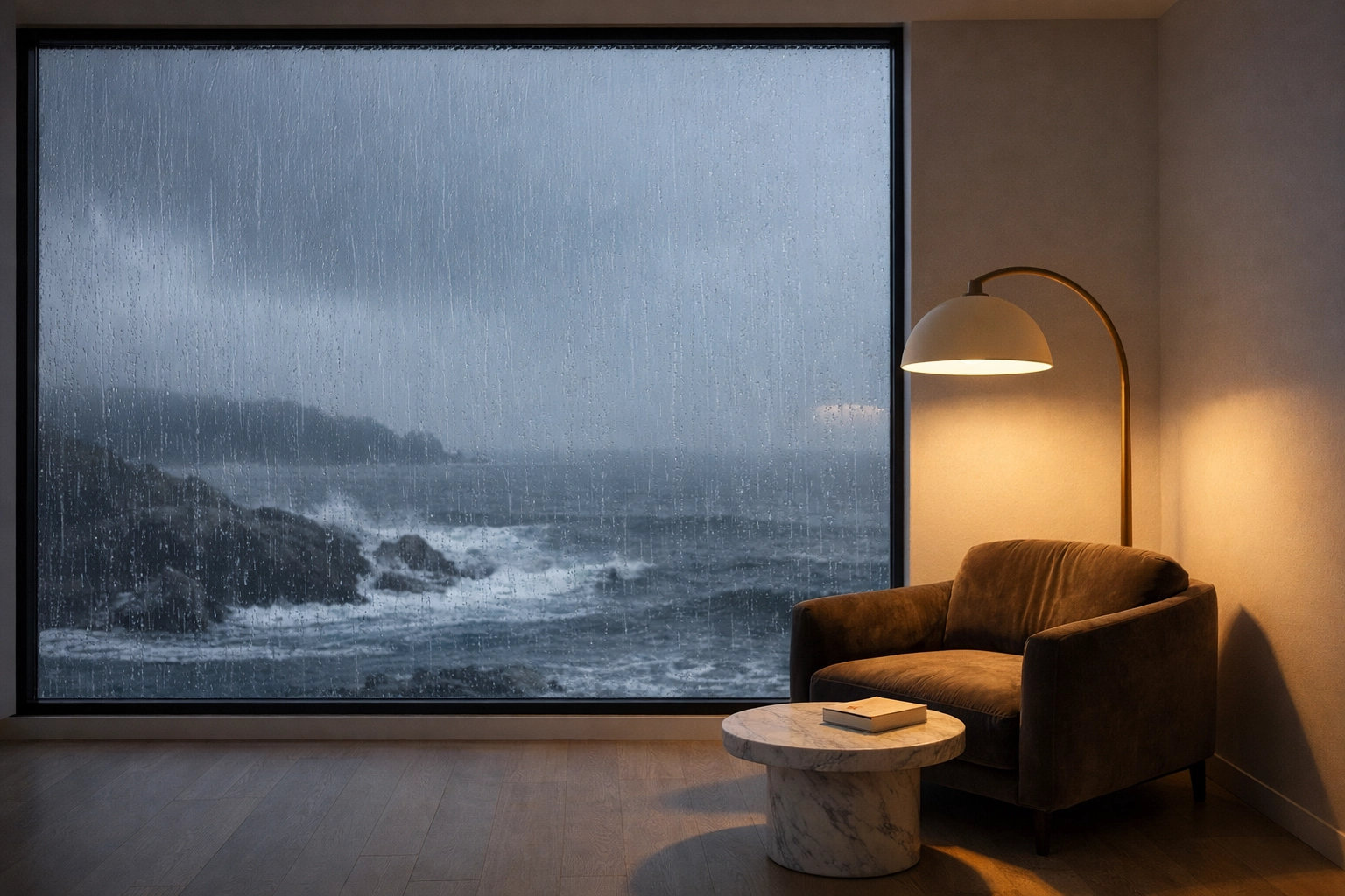 A quiet, warm living room protected by professional wall insulation and moisture control.