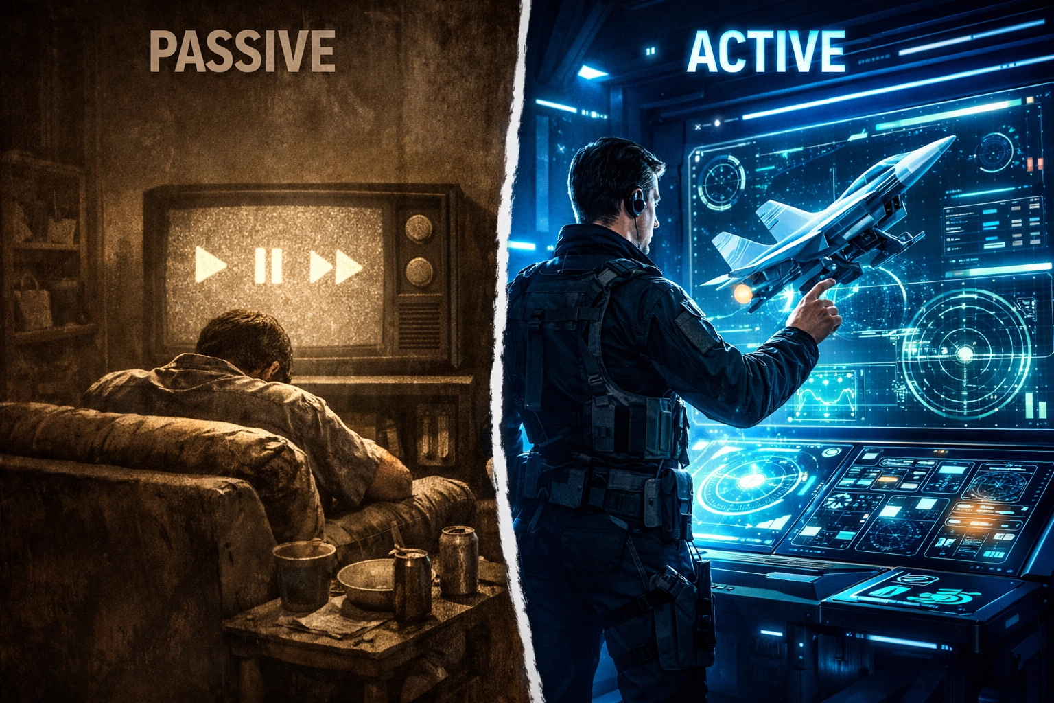 Visualizing the difference between passive training and active SaaS customer service readiness.