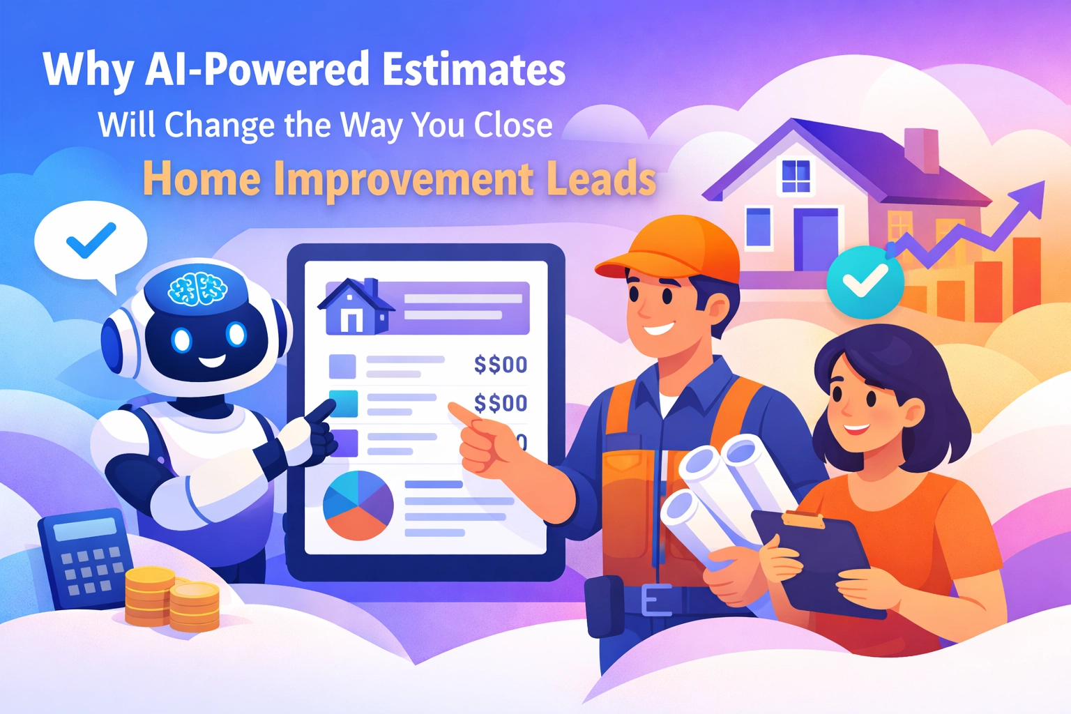 Contractor using AI-powered estimates to close home improvement leads faster