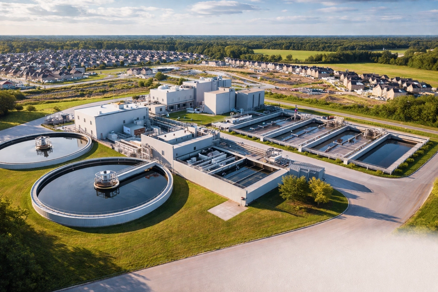 Wastewater Treatment Facility Adjacent to Residential Subdivision