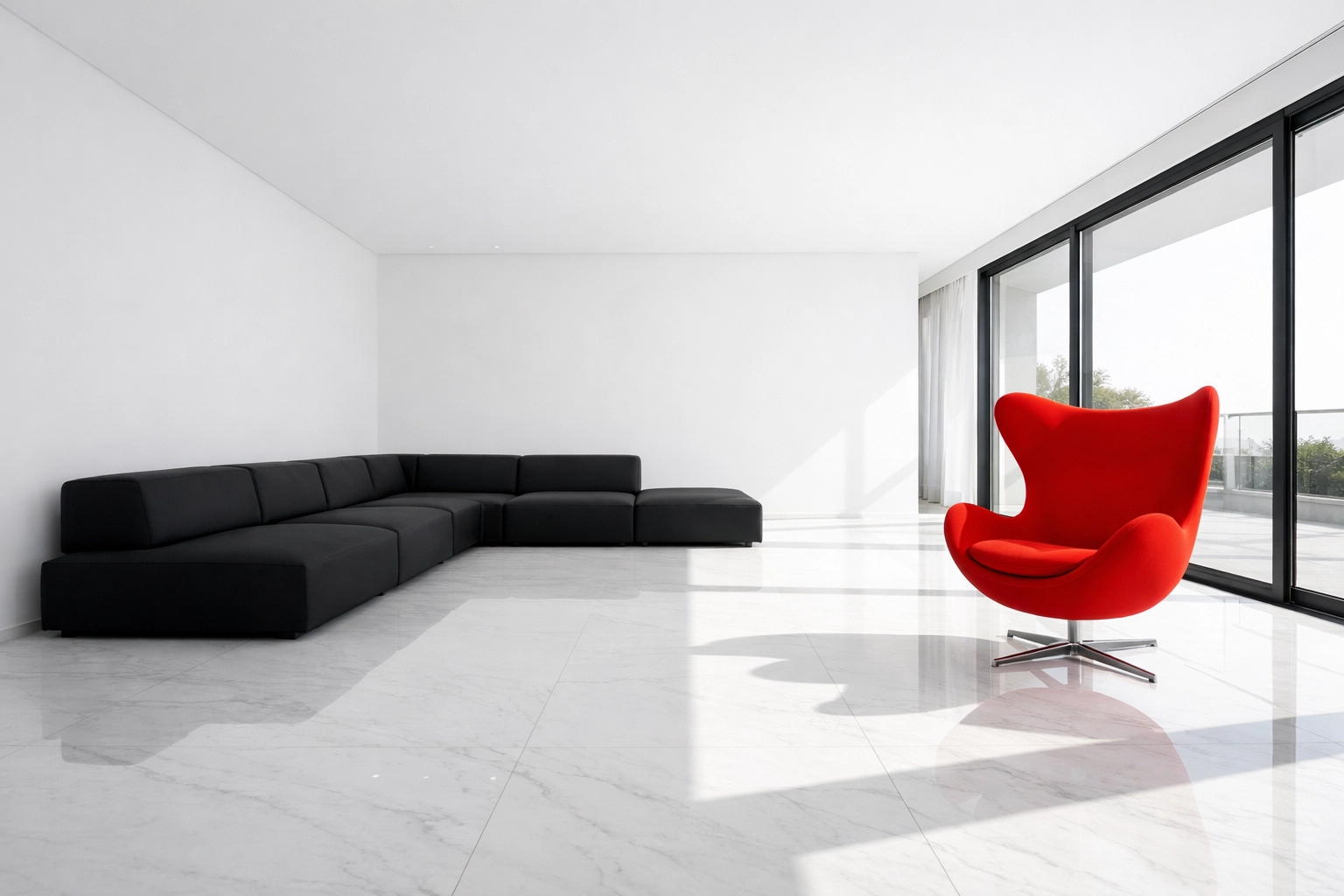 Intérieur minimaliste optimisé par le home staging pour vendre sa maison à Québec.