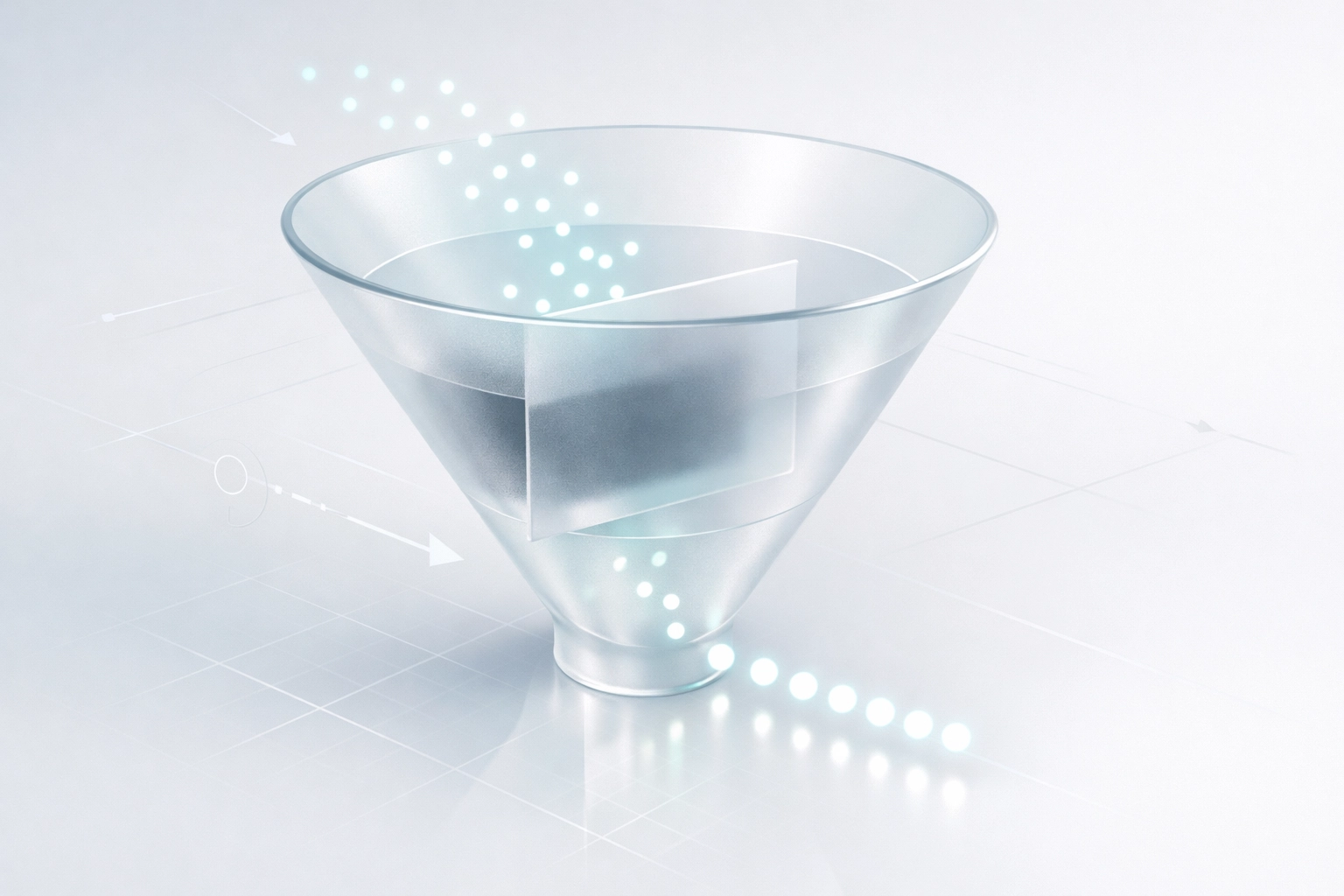 Conversion funnel illustrating lead flow and call center tracking to improve rehab marketing ROI.
