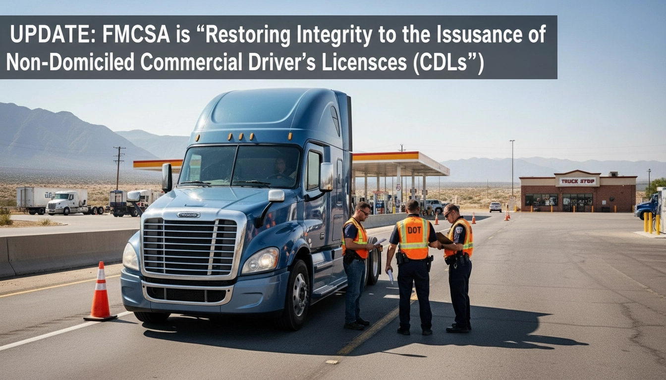 UPDATE: FMCSA Restricts Non-Domiciled CDL Issuance With New Interim Rule
