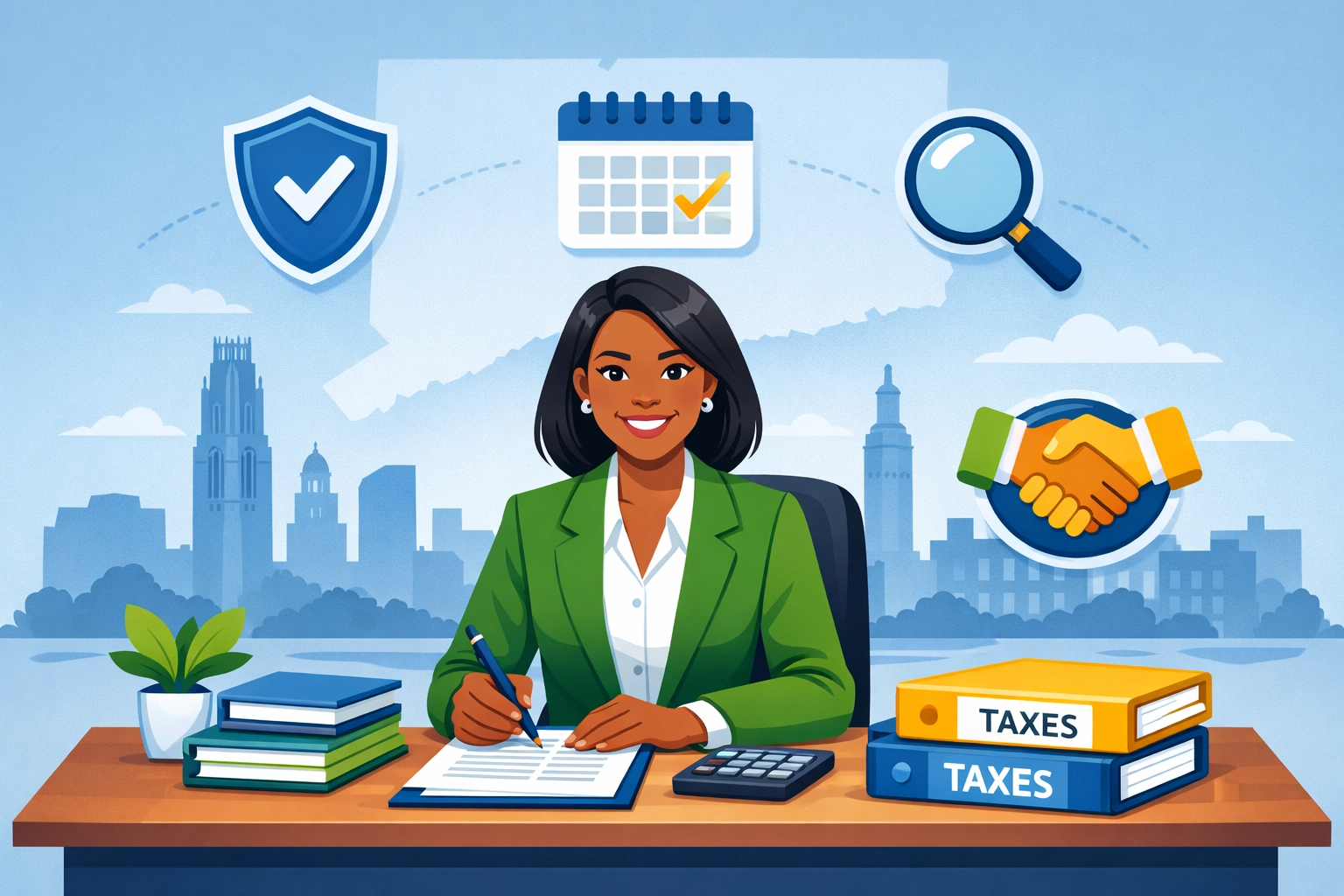 Professional tax preparer in New Haven offering personalized tax services