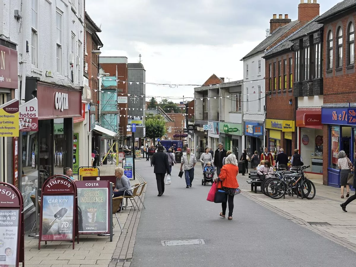 Busy Retail High Street