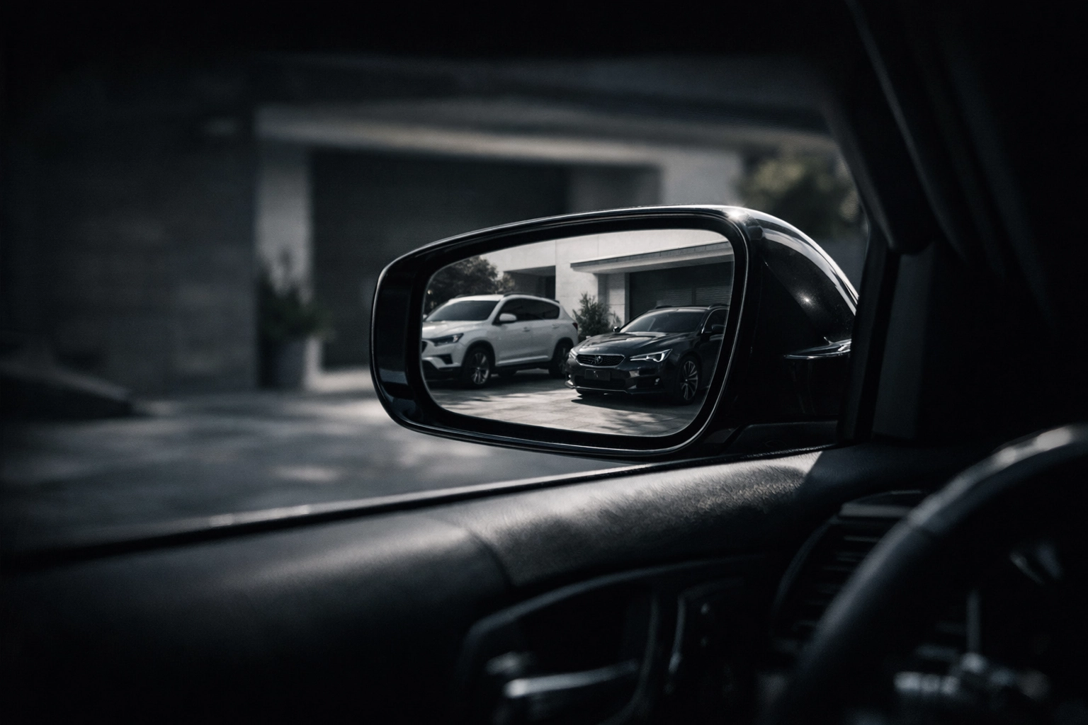 Discreet surveillance private investigator monitoring a residence to prove cohabitation for a court case.