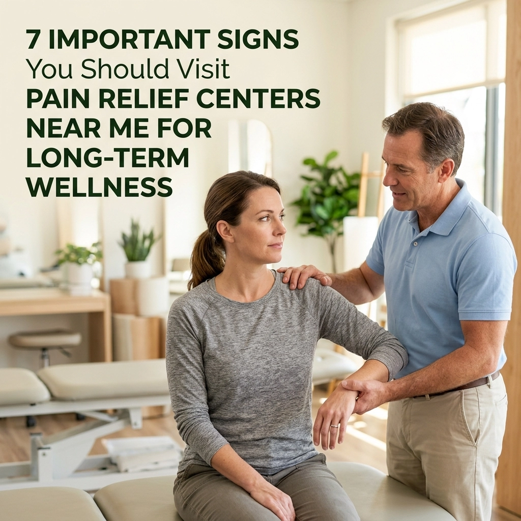 A compassionate doctor at the Ramos Center discussing treatment options with a patient in a modern clinical setting, representing the high standard of care for chronic pain relief.