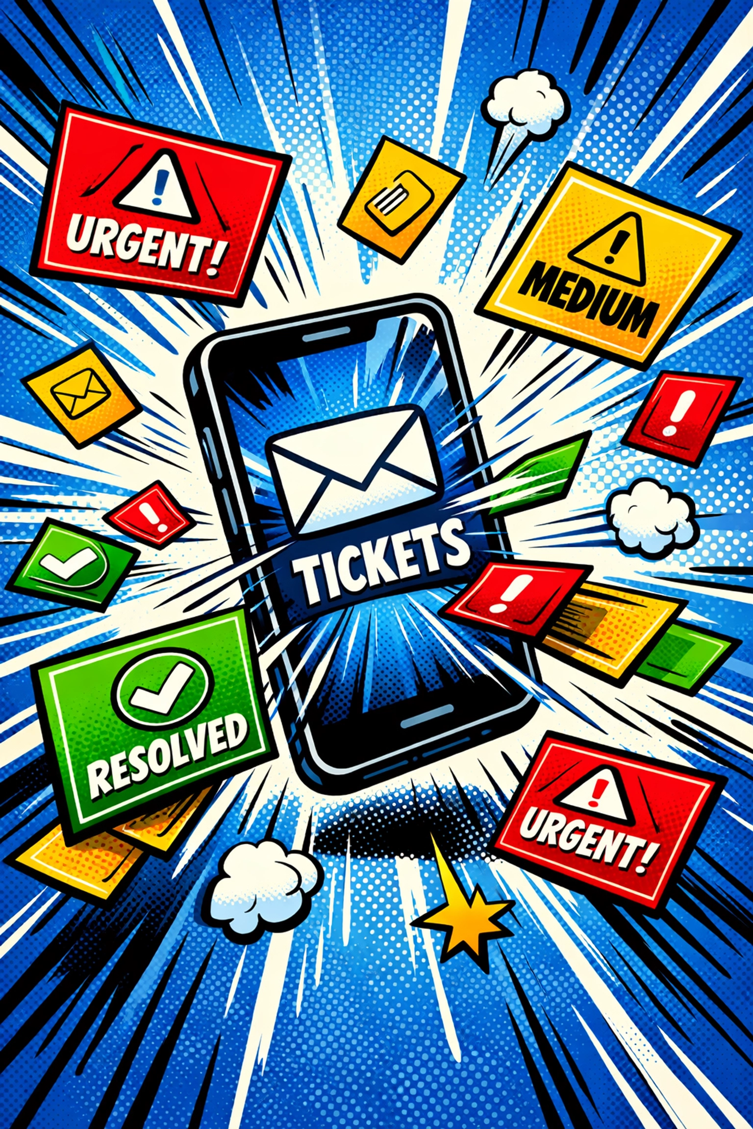 AI-powered support ticket triage system sorting customer requests by priority