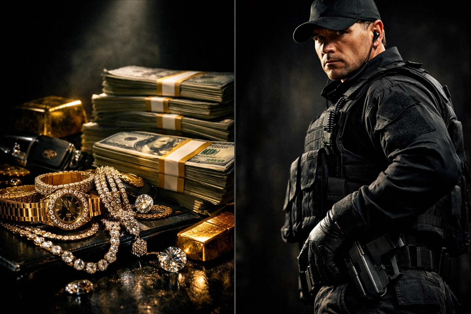 Armed security guard protecting cash and valuable assets for Richmond businesses