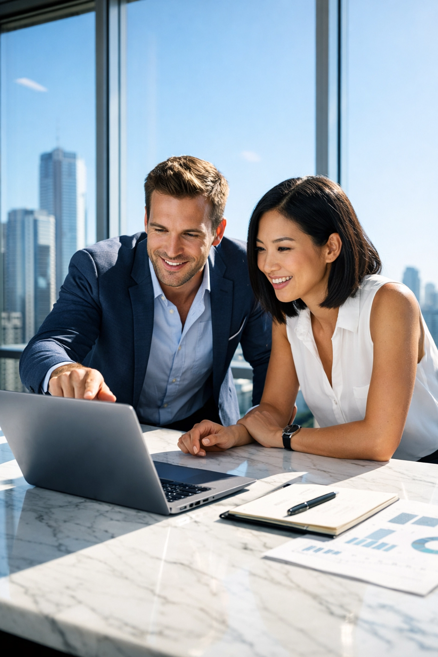 Marketing professionals analyzing Super Bowl campaign performance data to maximize post-game advertising ROI.