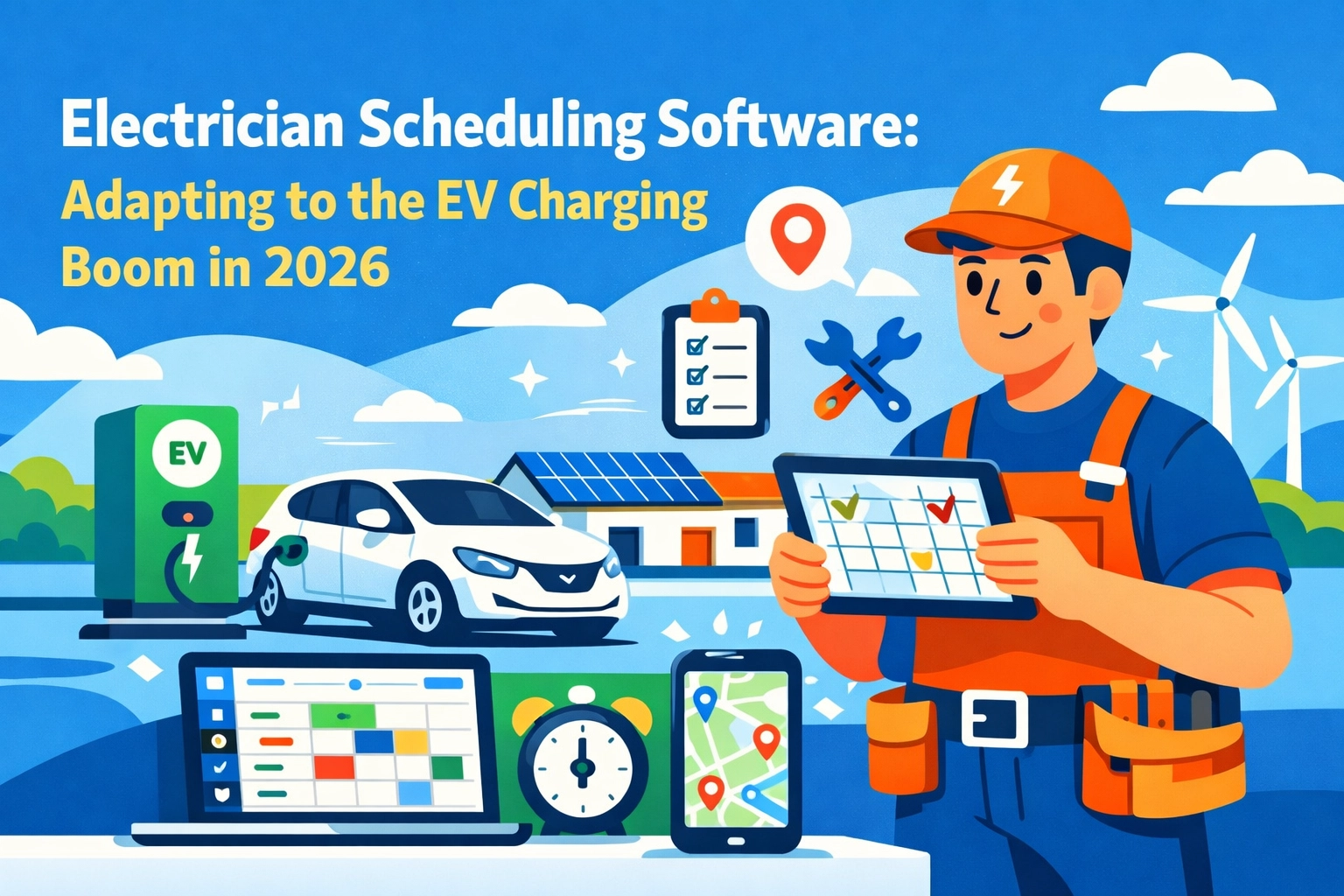 Electrician Scheduling Software: Adapting to the EV Charging Boom in 2026