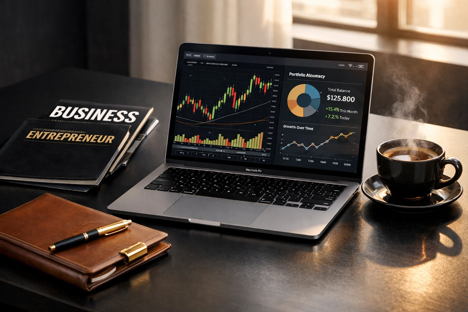 Modern workspace with business materials representing today's BuyBlack entrepreneurship movement