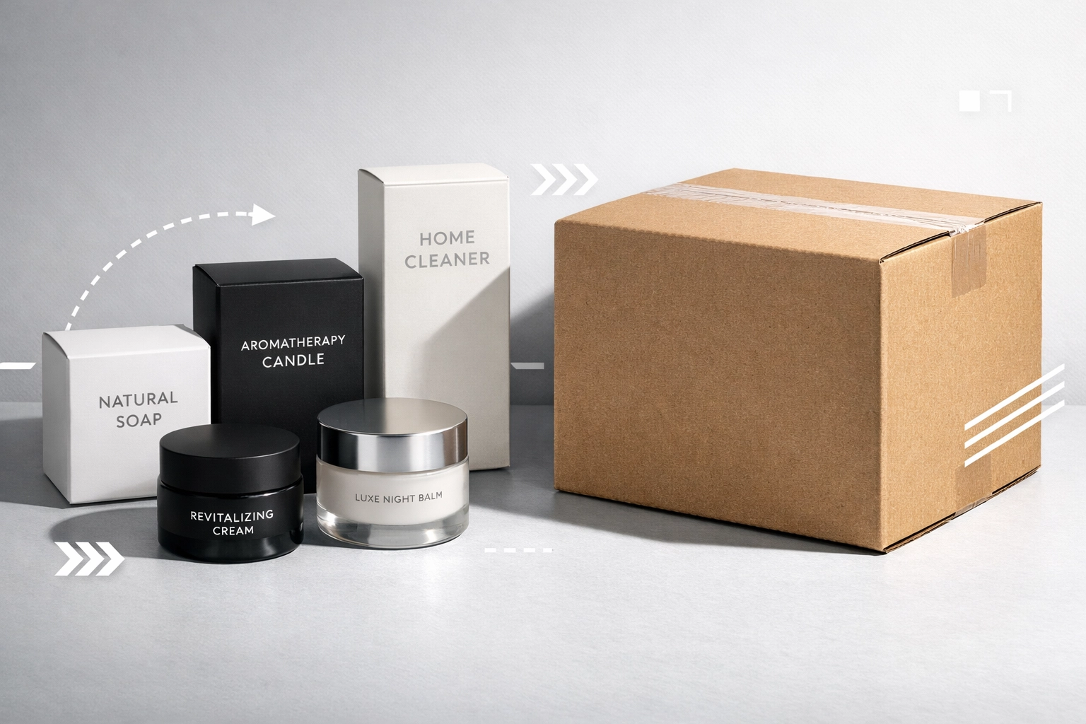 Premium beauty and household clearance inventory being prepared for professional warehouse liquidation.