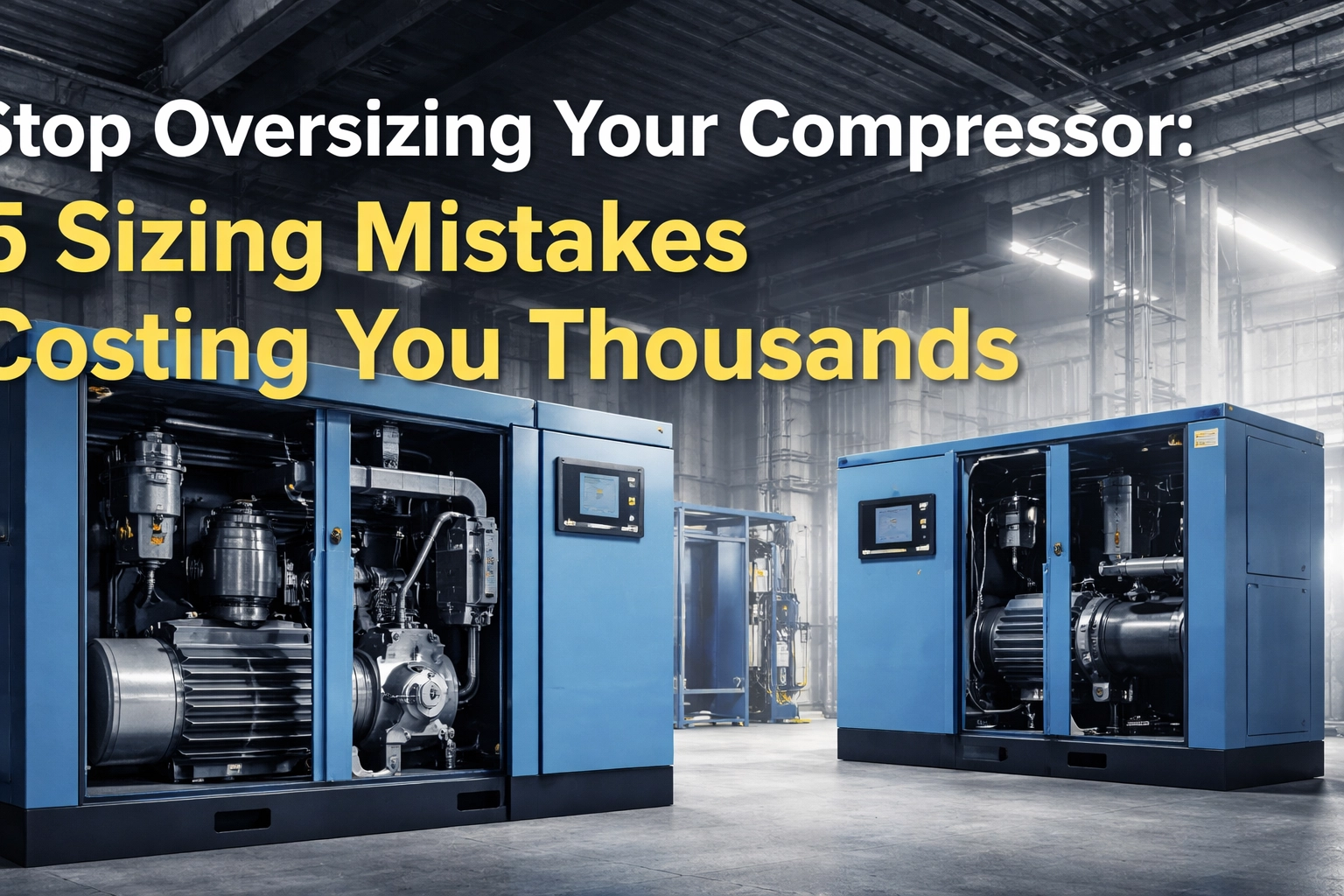 Stop Oversizing Your Compressor: 5 Sizing Mistakes Costing You Thousands