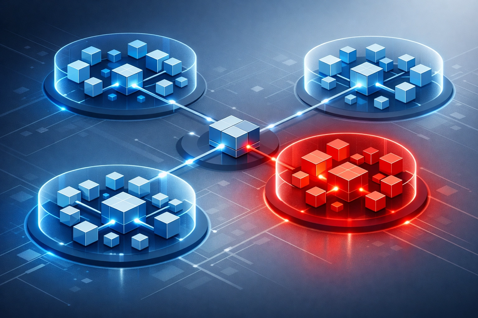 Segmented network architecture containing breach while protecting other business systems