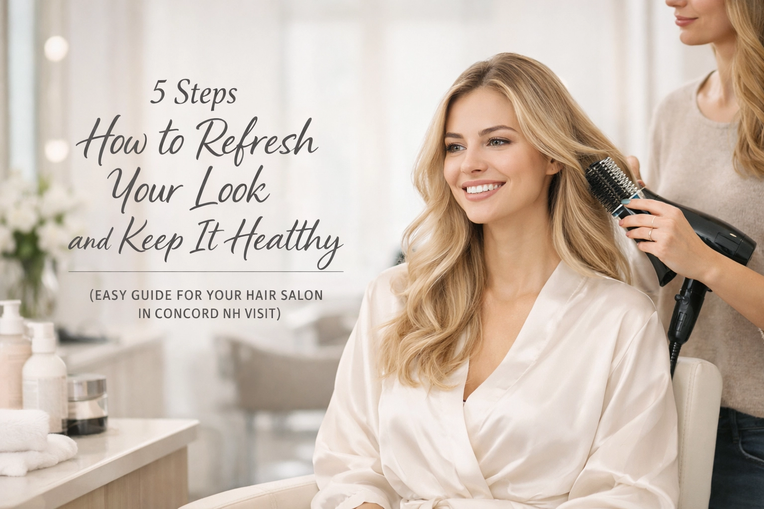 [HERO] 5 Steps How to Refresh Your Look and Keep It Healthy (Easy Guide for Your Hair Salon in Concord NH Visit)