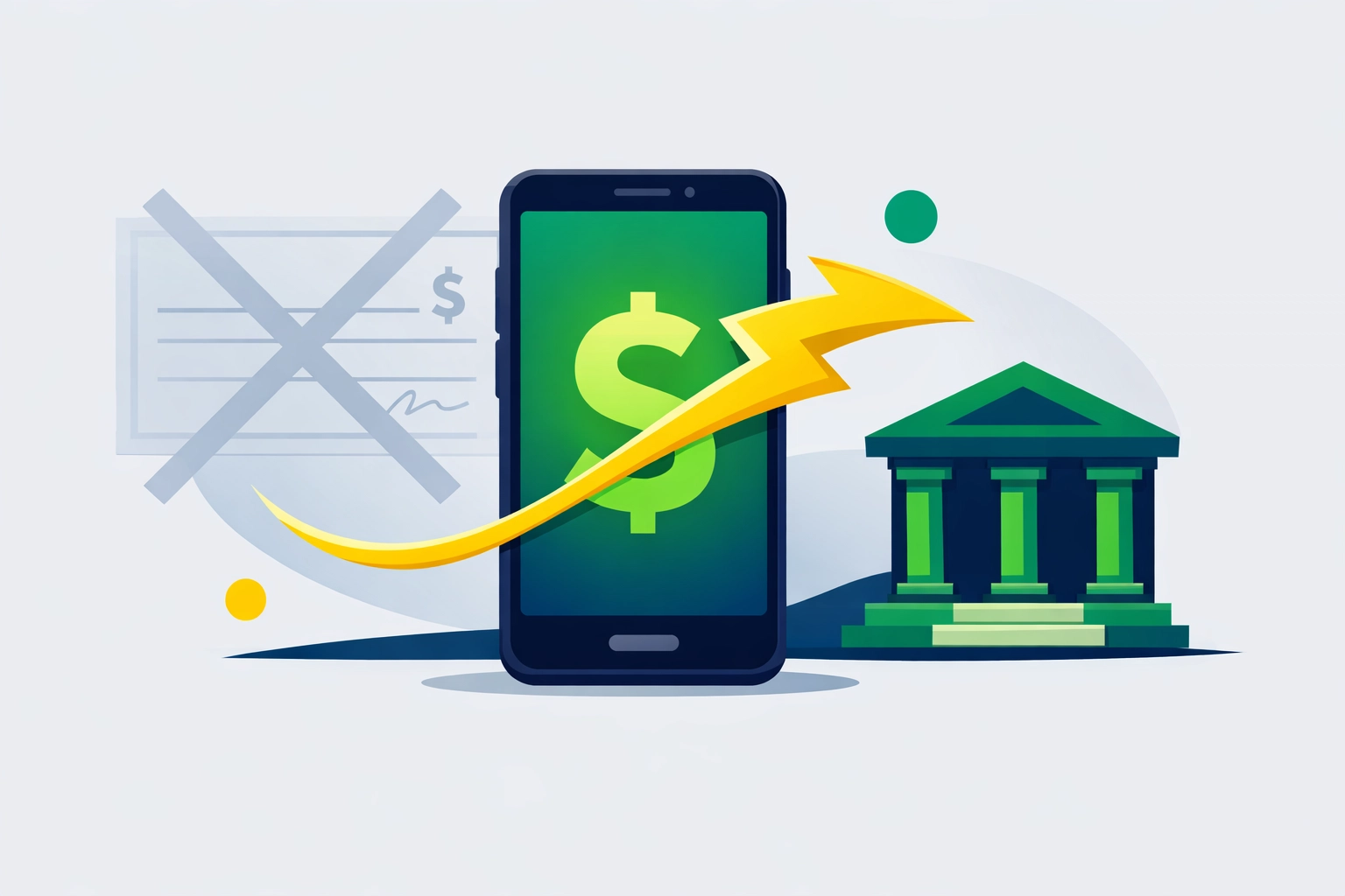 Mobile e-filing and direct deposit illustration to maximize tax refund in New Haven.