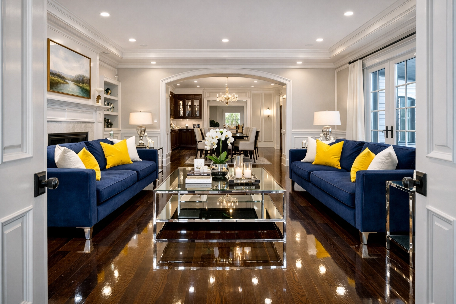 Pristine luxury home in Wellesley MA after professional work by house cleaning services near me.