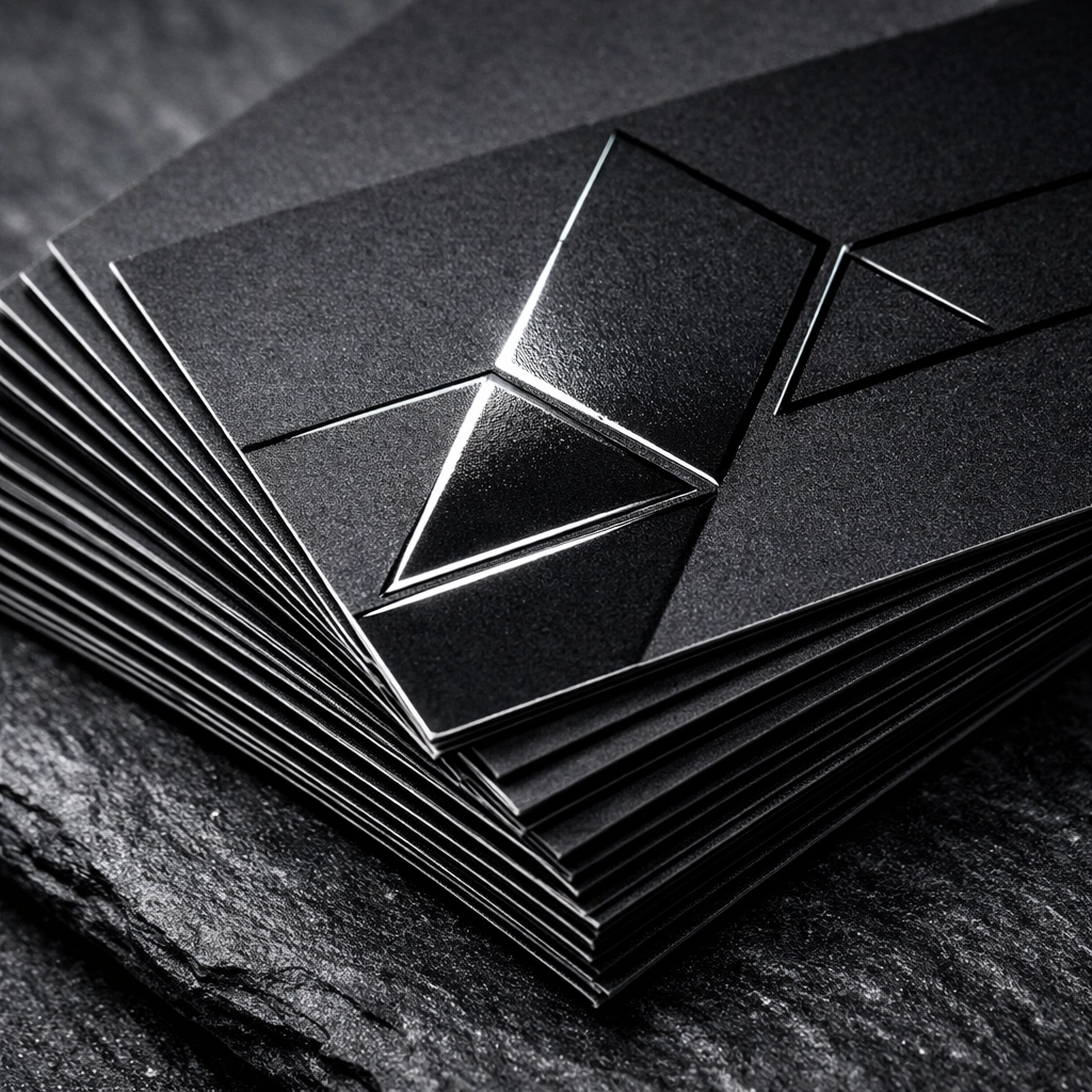 Premium heavy-weight business cards with a professional finish for networking
