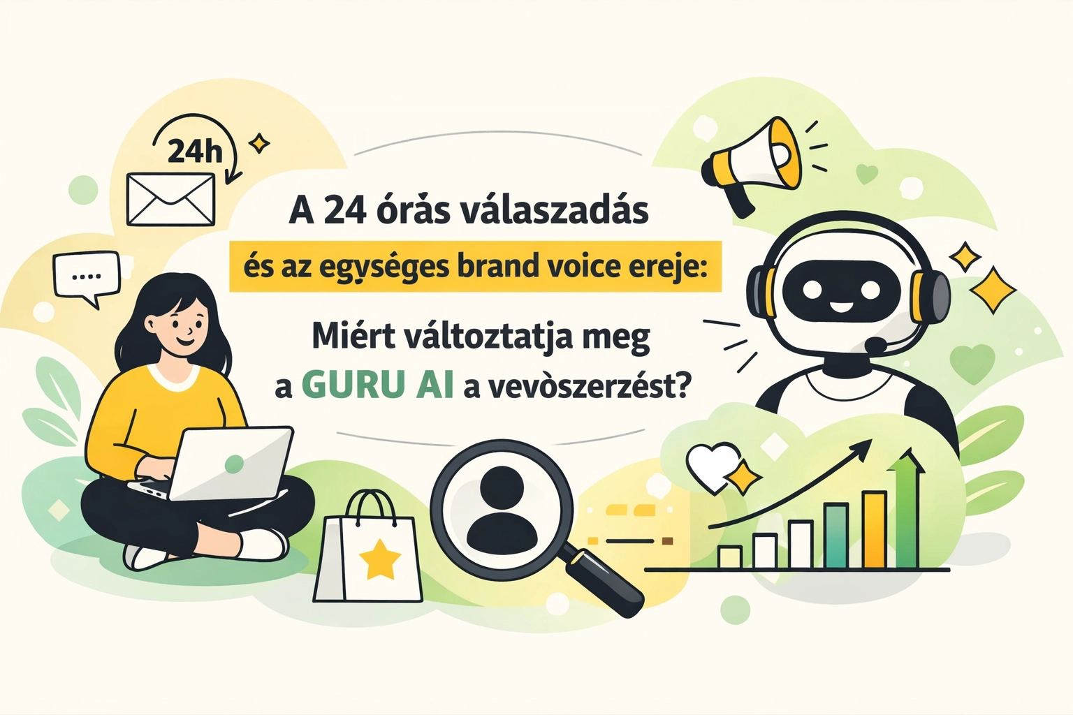 A 24 órás válaszadás és az egységes brand voice ereje: Miért változtatja meg a GURU AI a vevőszerzést?