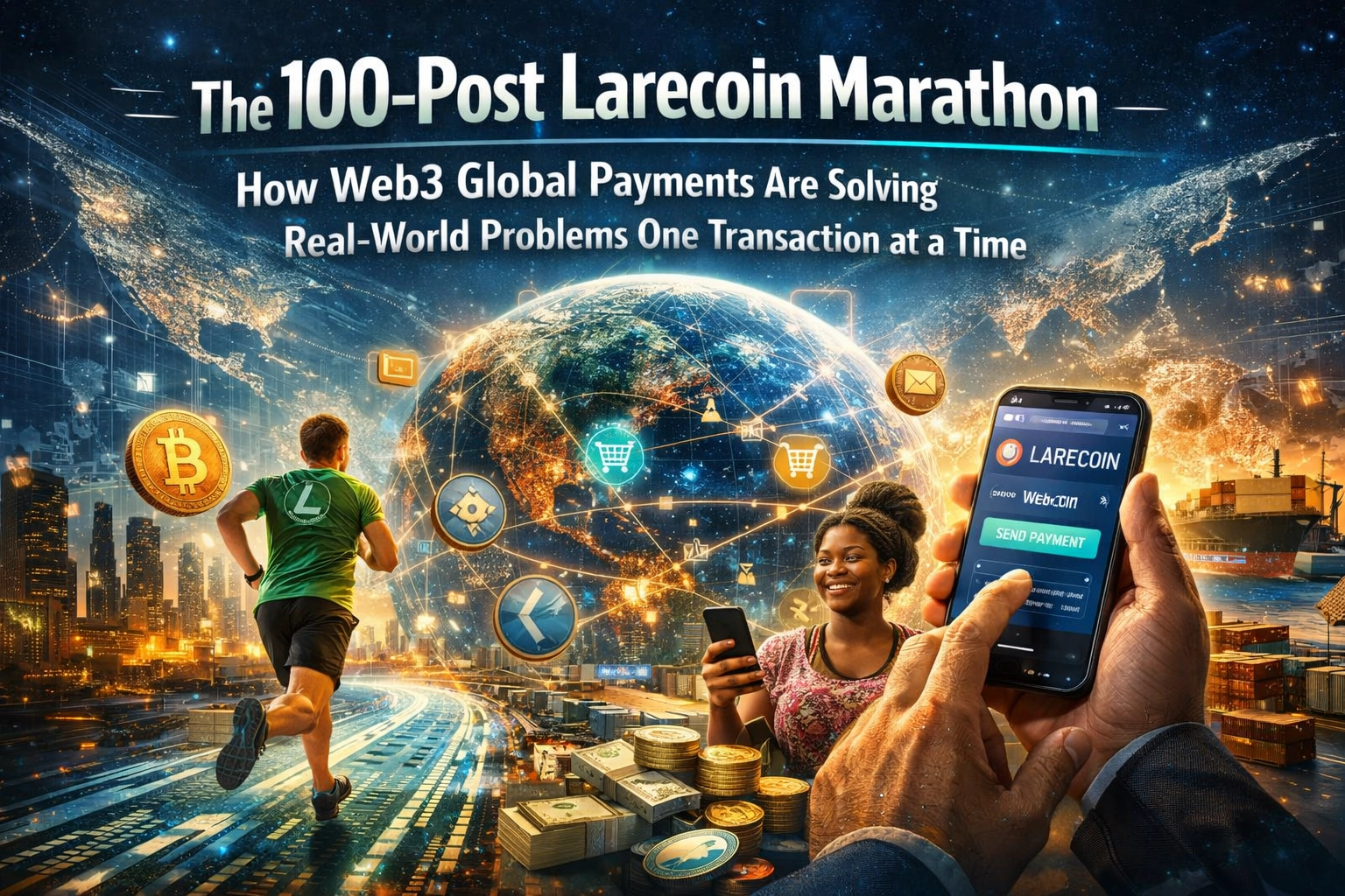 [HERO] The 100-Post Larecoin Marathon: How Web3 Global Payments Are Solving Real-World Problems One Transaction at a Time