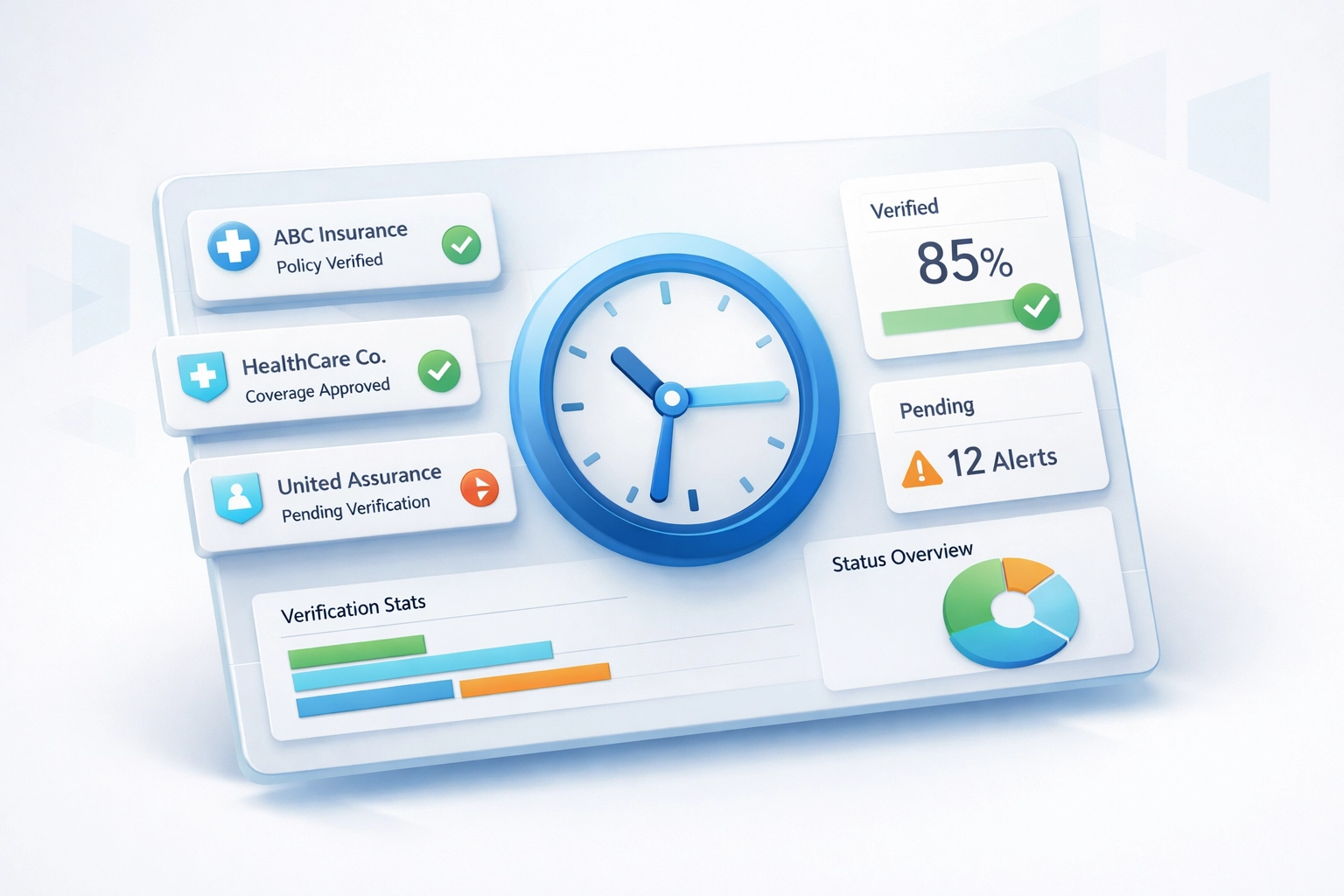Insurance verification dashboard displaying VOB data for treatment center admissions